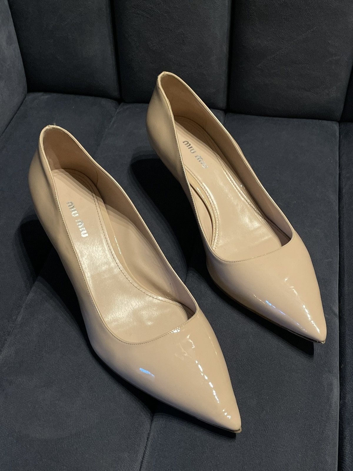 Miu Miu Miu Miu nude heels Size US 9.5 / IT 39.5 - 20 Thumbnail