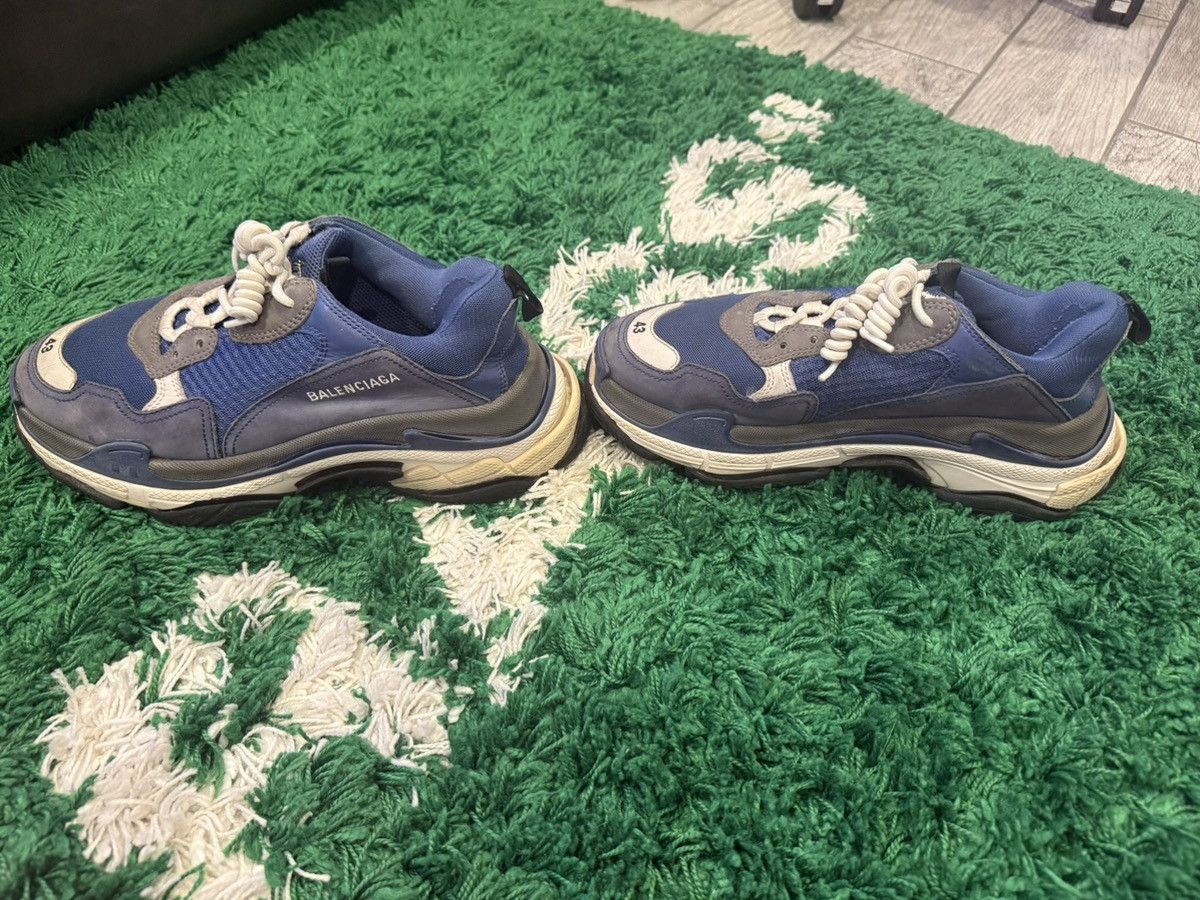 Balenciaga Balenciaga Triple S Blue Size US 10 / EU 43 - 4 Thumbnail
