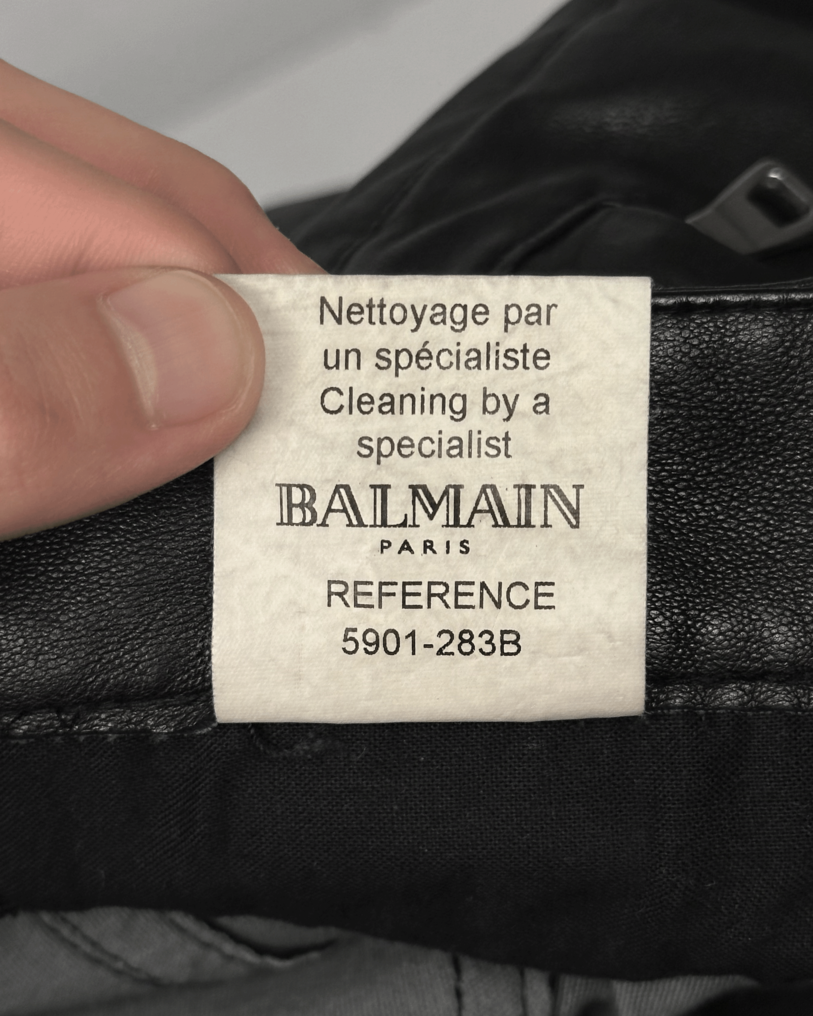 Balmain Balmain Christophe Decarnin Safety Pin Leather Biker Pants Size US 27 - 12 Thumbnail