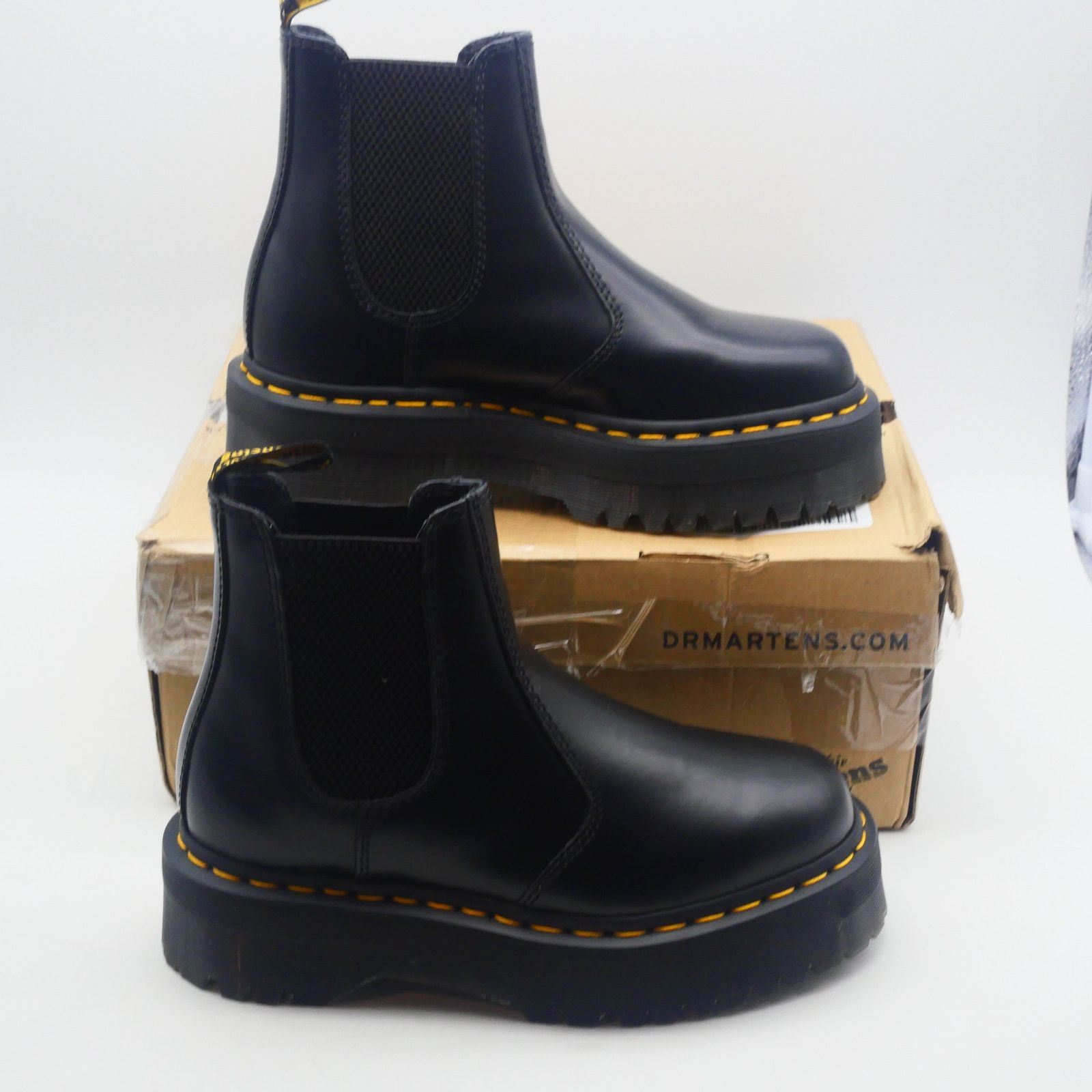 Dr. Martens NEW Dr. Martens Black 2976 Quad Retro Platform Chelsea Boots Size US 6 / IT 36 - 2 Thumbnail