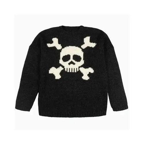 Image of Skulls Unisex Skull Sweatshirt in Black, Men's (Size XL)