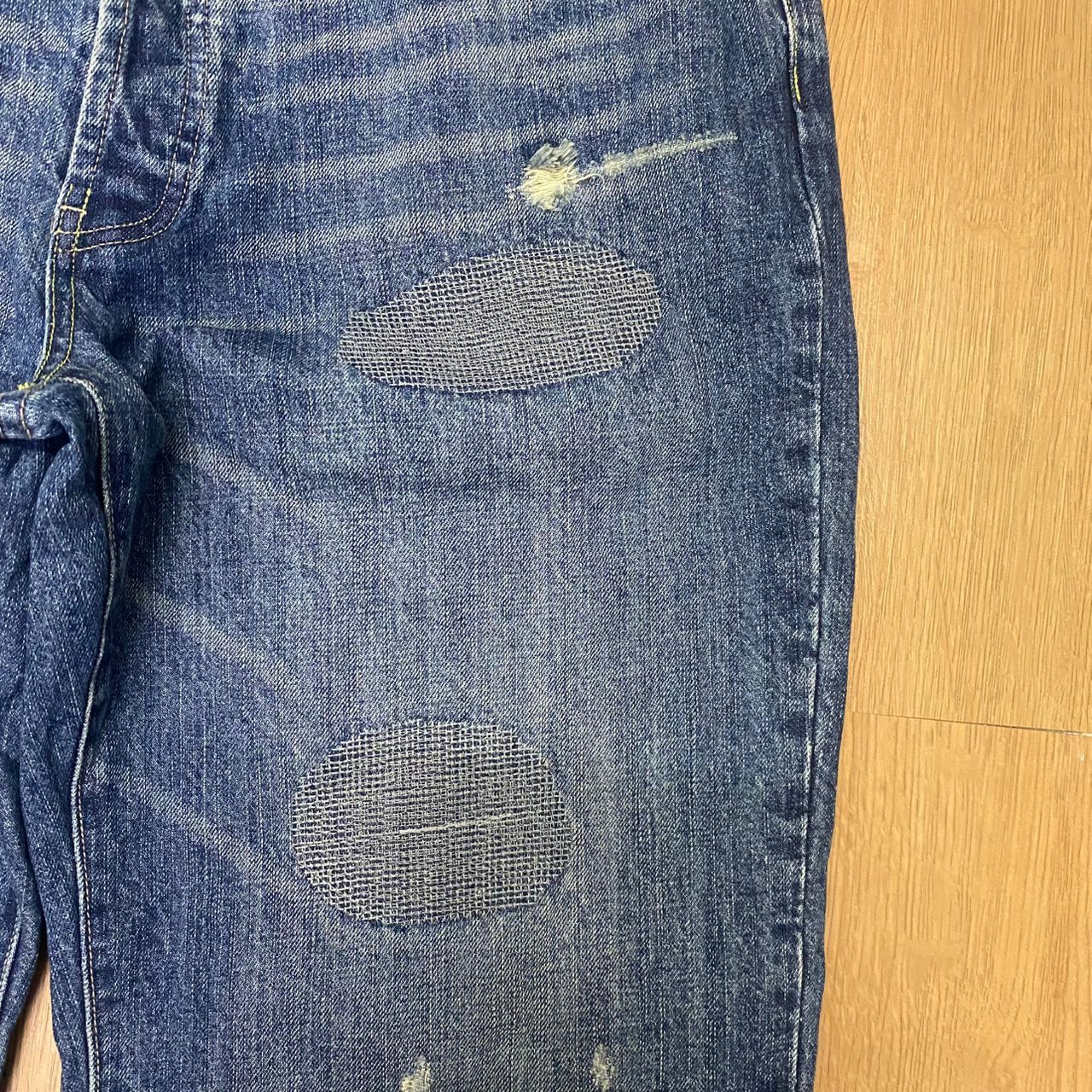 If Six Was Nine Vintage Ezy Distressed Denim Size US 34 / EU 50 - 15 Thumbnail