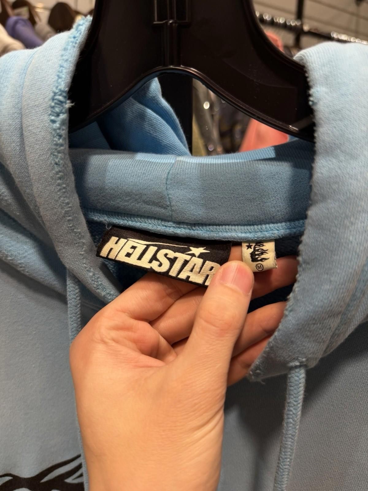 HELLSTAR Hellstar Heavyweight Fleece Gray Zip Hoodie Baby Blue Medium Size US M / EU 48-50 / 2 - 9 Thumbnail