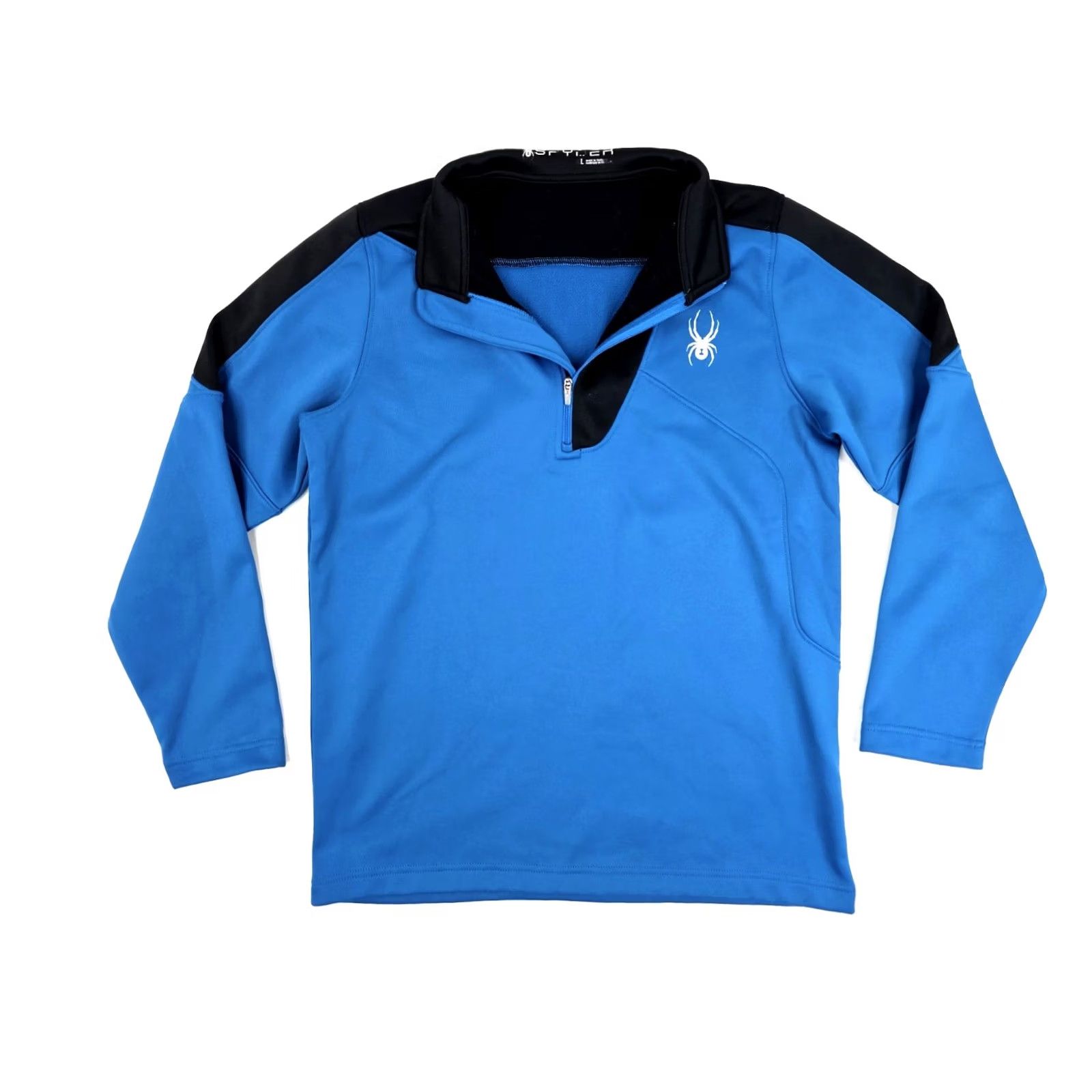 Spyder Spyder Sweater Pullover 1/4 Zip Fleece Men S Black Blue Two Tone 38 Chest Size US S / EU 44-46 / 1 - 5 Thumbnail
