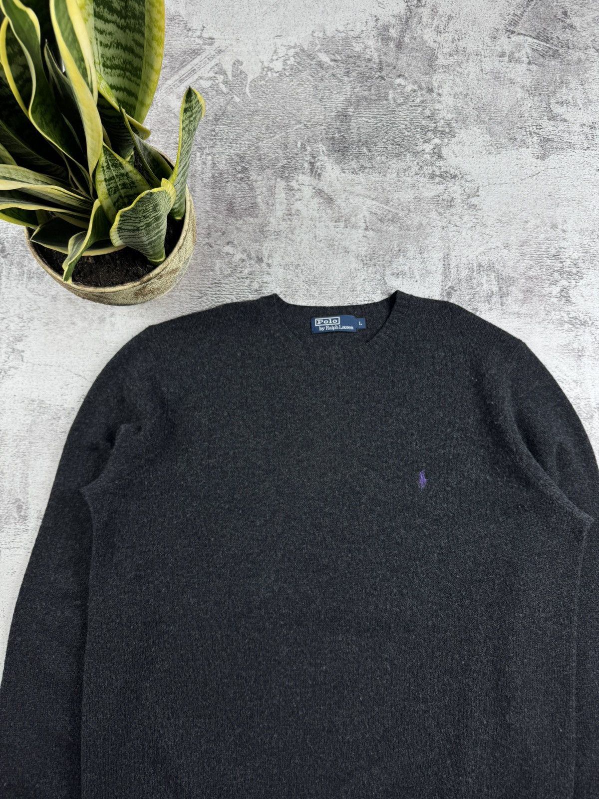 Polo Ralph Lauren Polo Ralph Lauren Wool Basic Blank Varsity Sweater Pullover Size US L / EU 52-54 / 3 - 6 Thumbnail