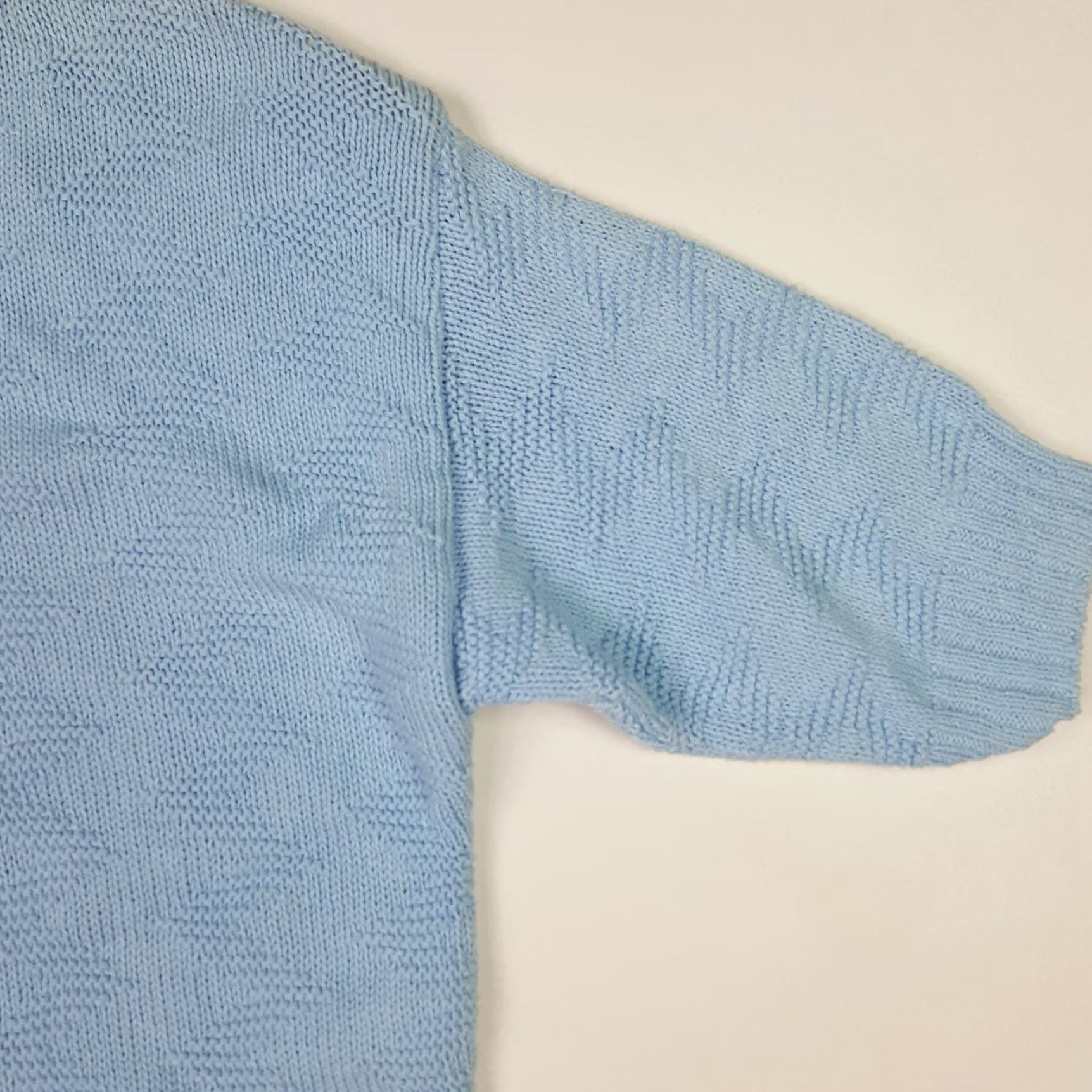 Etro Vintage Retro Blue Crew Neck Knit Pullover Sweater Mens XS Short Sleeve 80s Fall Winter Knit Style Cotton Solid Size US XS / EU 42 / 0 - 5 Thumbnail