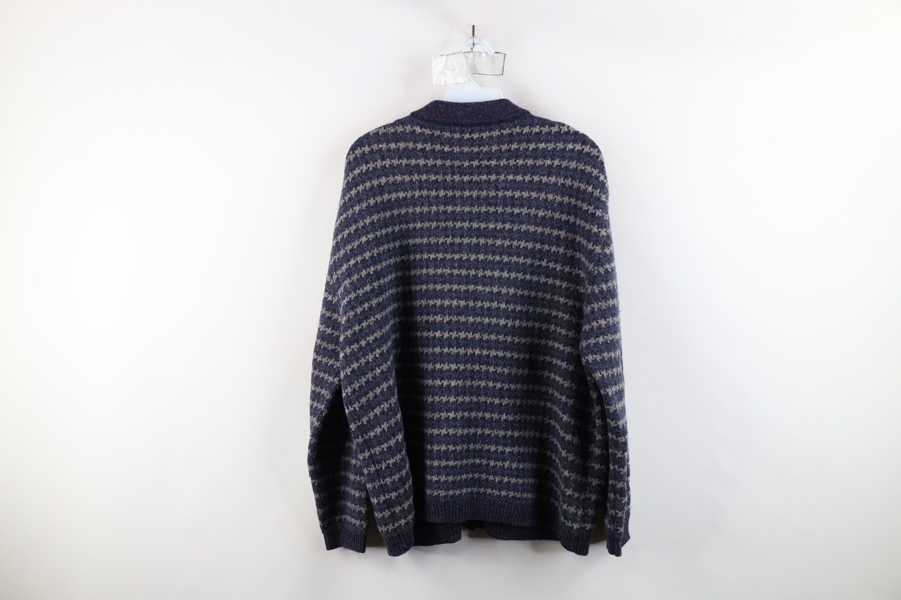 Eddie Bauer × Vintage Vintage 90s Eddie Bauer Houndstooth Collared Sweater Size L / US 10 / IT 46 - 8 Thumbnail