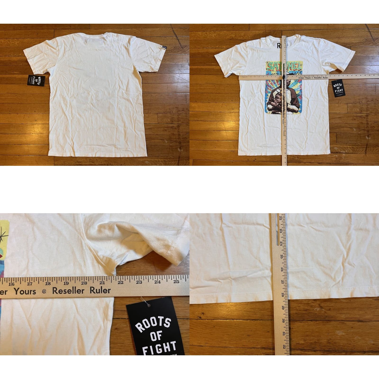 Roots Roots of Fight Satchel Paige What's the Rush Shirt Men's Large Ivory Size US L / EU 52-54 / 3 - 8 Thumbnail