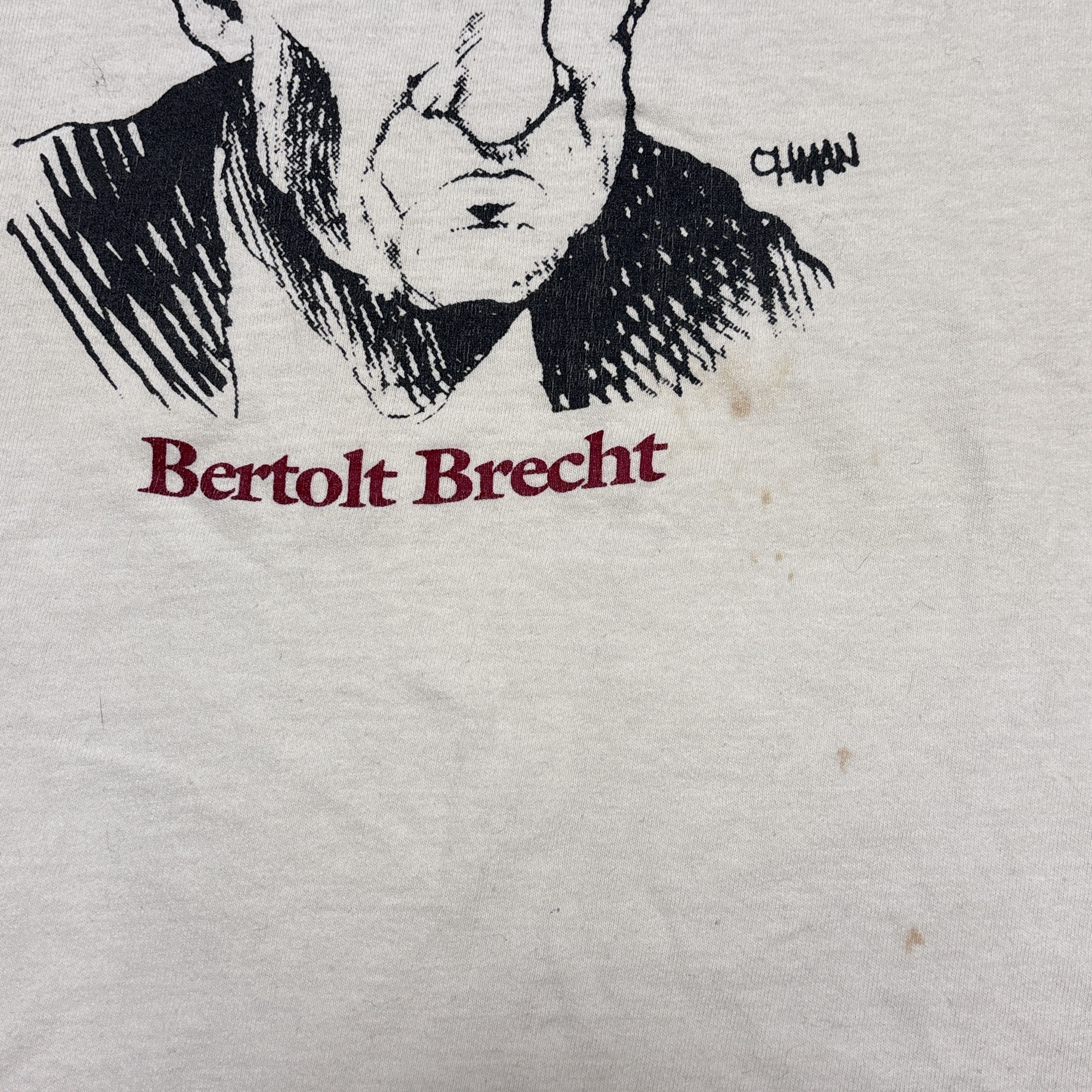 Vintage Vintage 80s T Shirt Single Stitch Bertolt Brecht Art Theatre Size US L / EU 52-54 / 3 - 6 Thumbnail