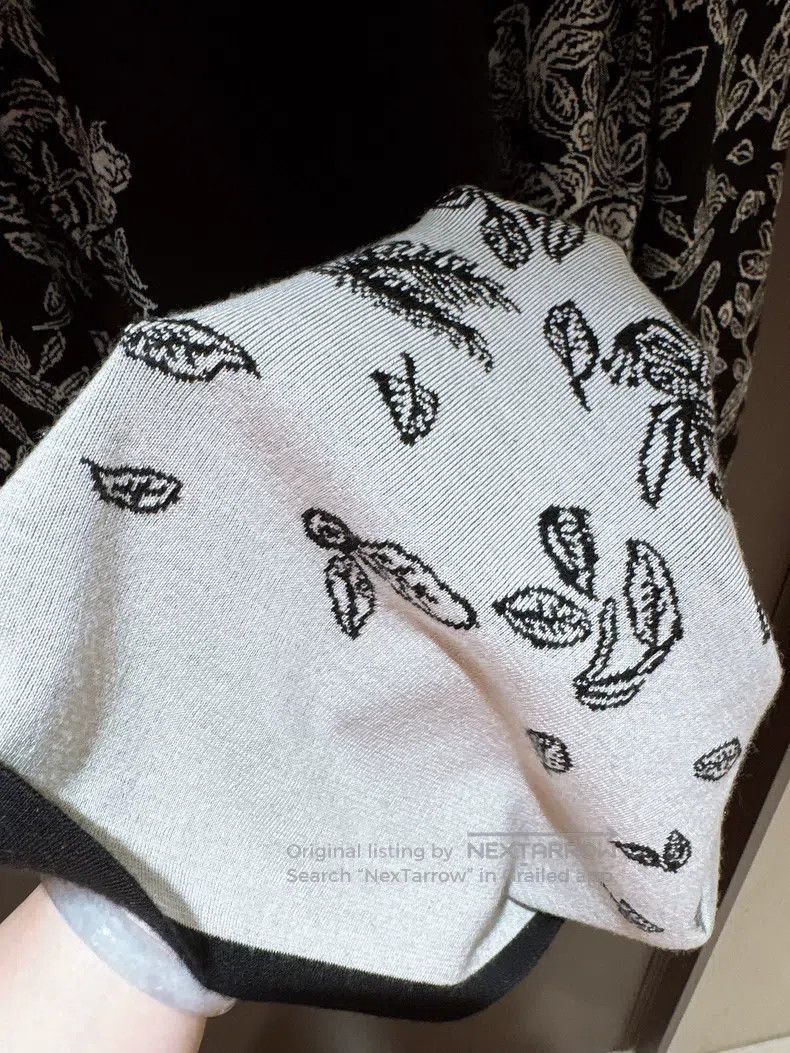 Hermes Hermes Black and White Leopard Velvet Knit Dress Size XS / US 0-2 / IT 36-38 - 7 Thumbnail
