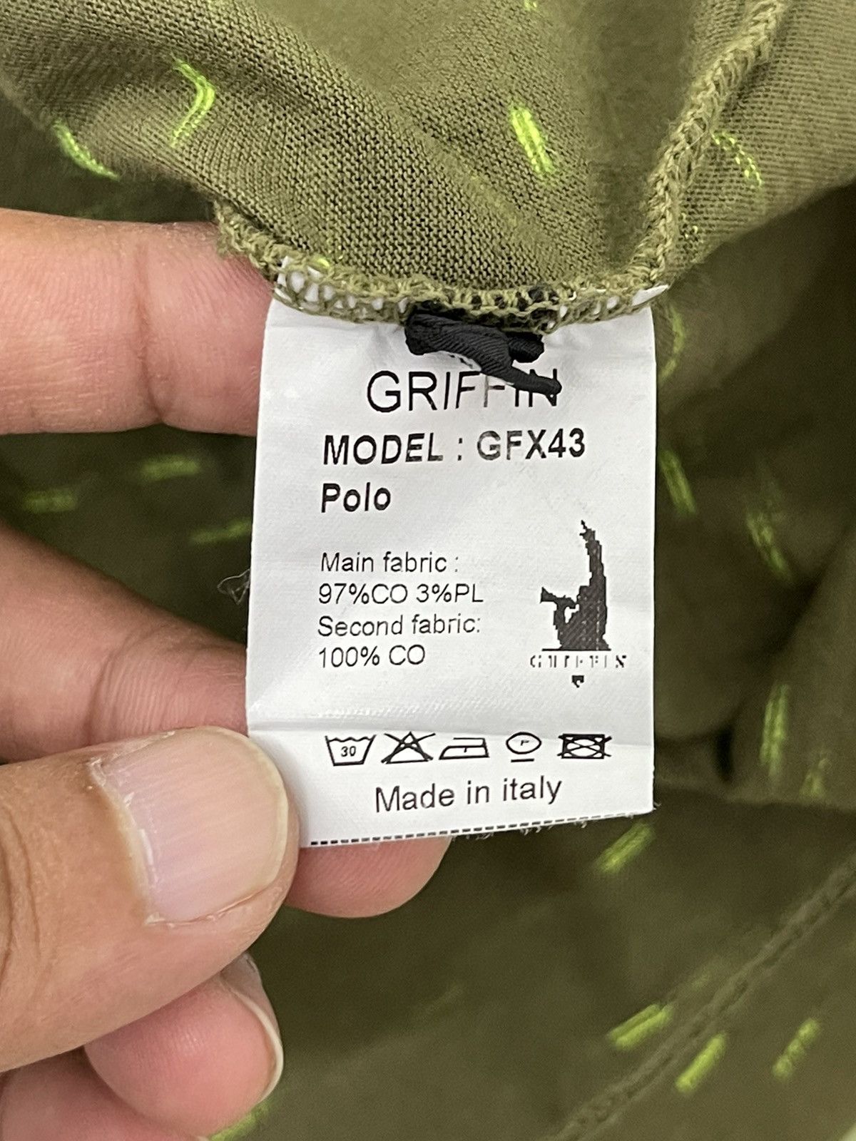 Griffin Patchwork Polo Griffin Italy Limited Edition 5🟩2 Size US M / EU 48-50 / 2 - 12 Thumbnail