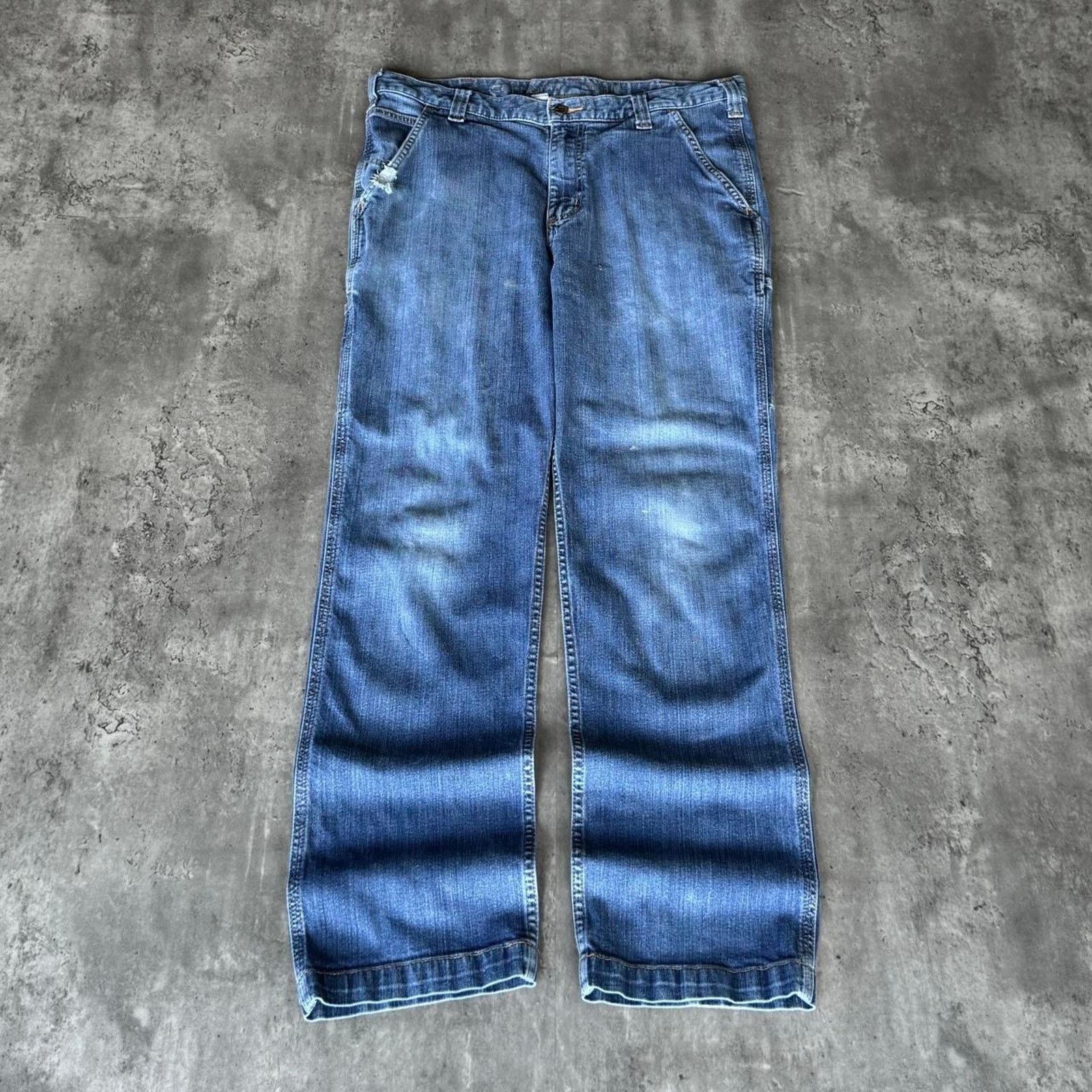 Carhartt × Carhartt Wip × Vintage Carhartt Carpenter Relaxed Fit Skater Streetwear Denim Jeans Size US 36 / EU 52 - 2 Thumbnail