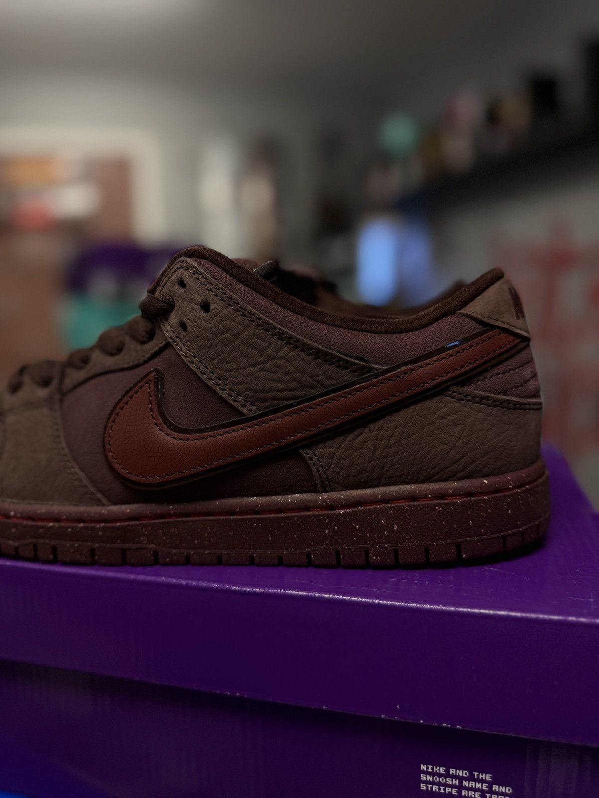 Nike Nike Dunk Low SB Burgundy Crush City Of Love 10.5 (NEW) Size US 10.5 / EU 43-44 - 7 Thumbnail