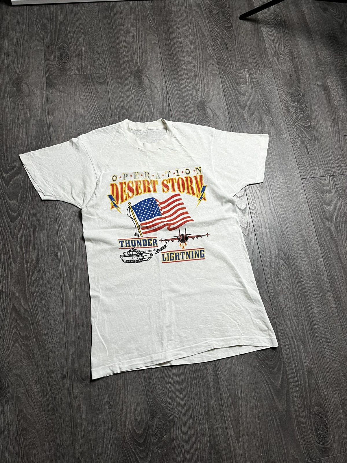 Vintage Vintage 1991 Operation Desert Storm T-Shirt Single Stitch Size US M / EU 48-50 / 2 - 1 Thumbnail