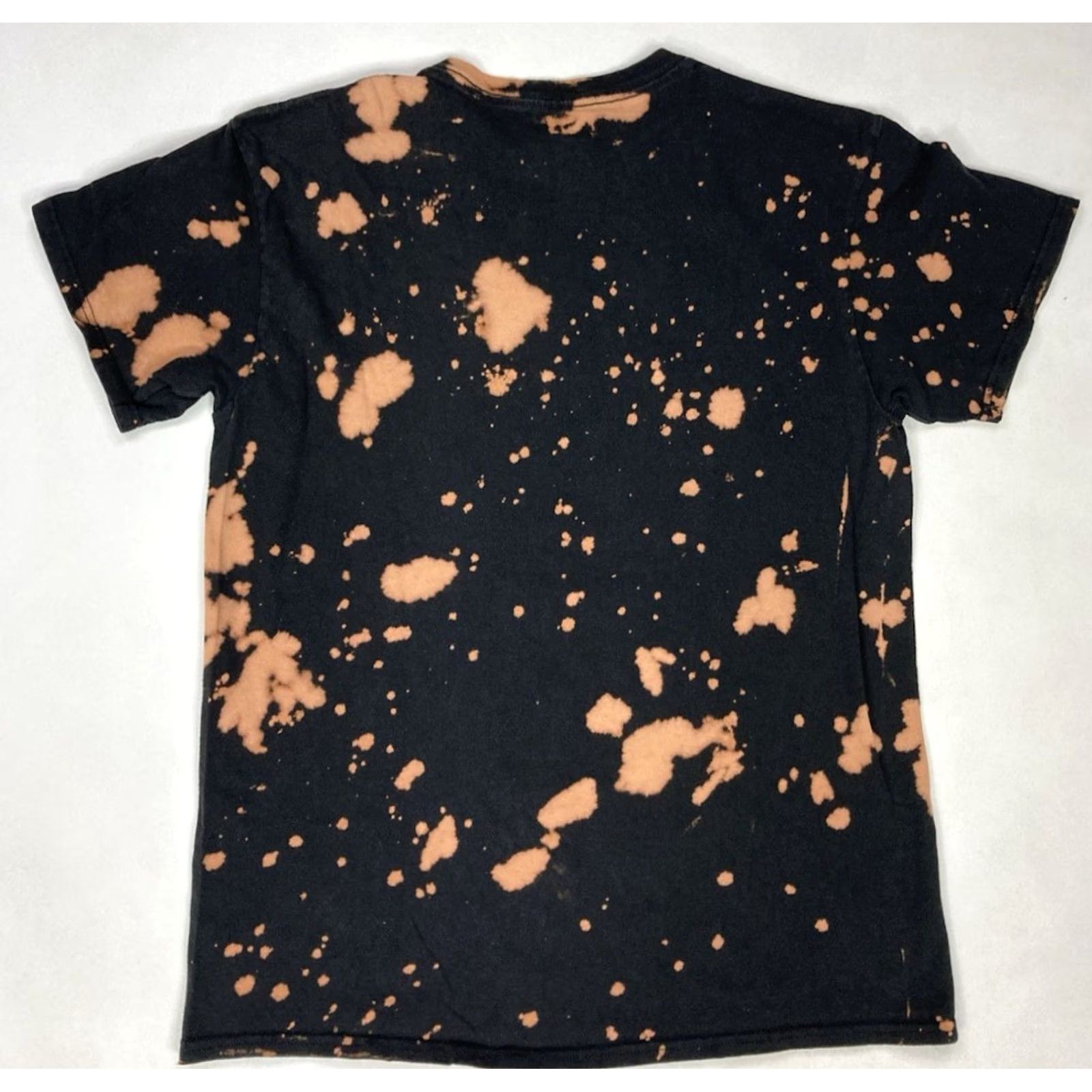 Vintage Poison Skull Flower Graphic T-shirt Women Medium Black Tie Dye Bleach Music Shirt Size M / US 6-8 / IT 42-44 - 4 Thumbnail