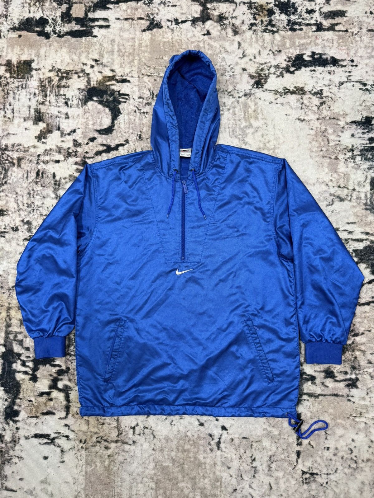 Nike Vintage 90s Nike Center Swoosh Halfzipper Pullover Jacket Size US L / EU 52-54 / 3 - 3 Thumbnail