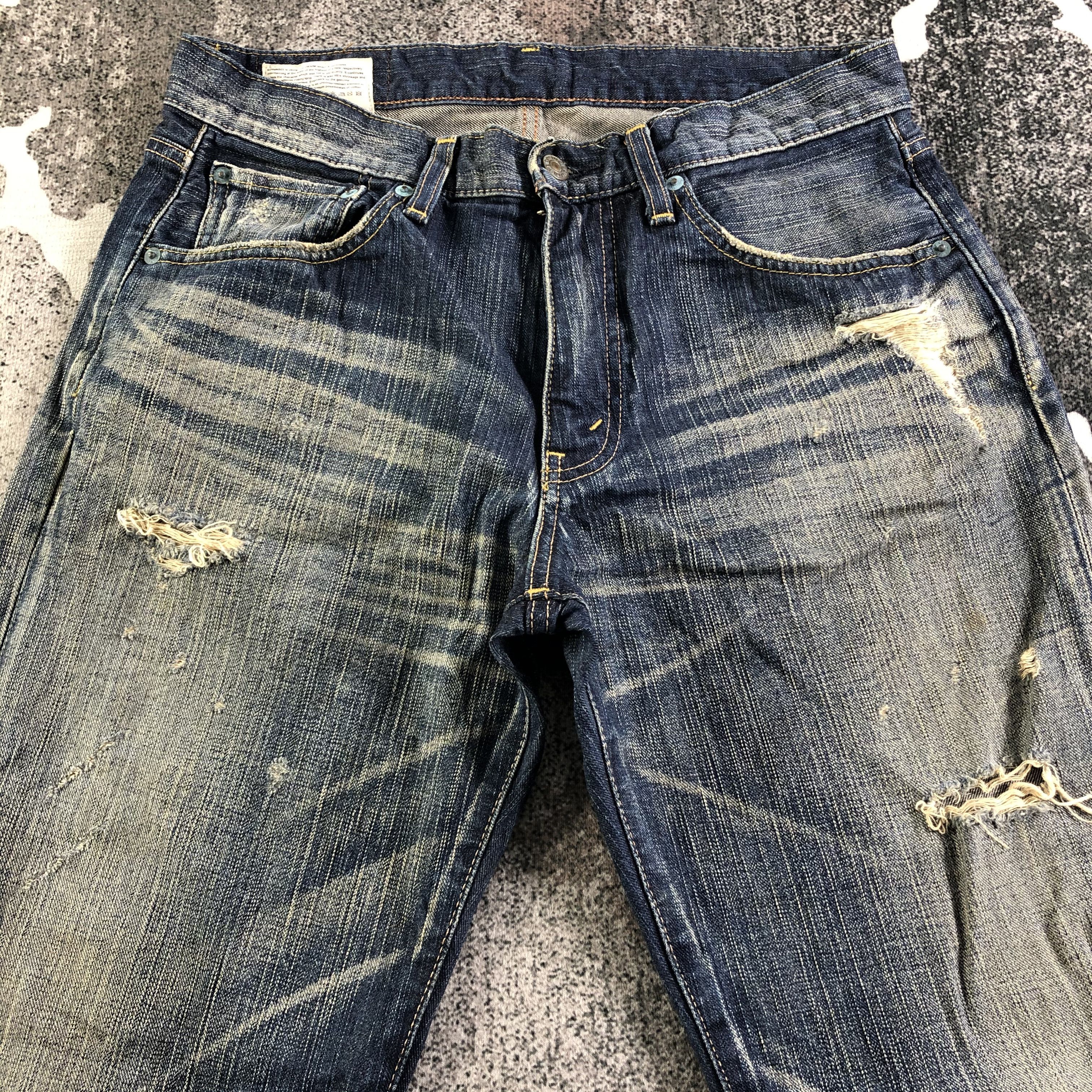 Edwin Vintage Edwin 503 Jeans Distressed Denim KJ2946 Size US 32 / EU 48 - 3 Thumbnail
