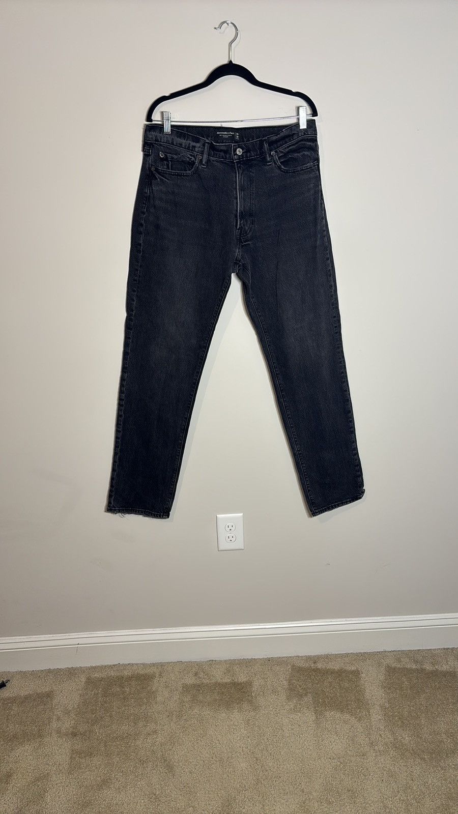 Abercrombie & Fitch Abercrombie & Fitch Vintage Stretch Straight Jeans Size US 34 / EU 50 - 1 Thumbnail