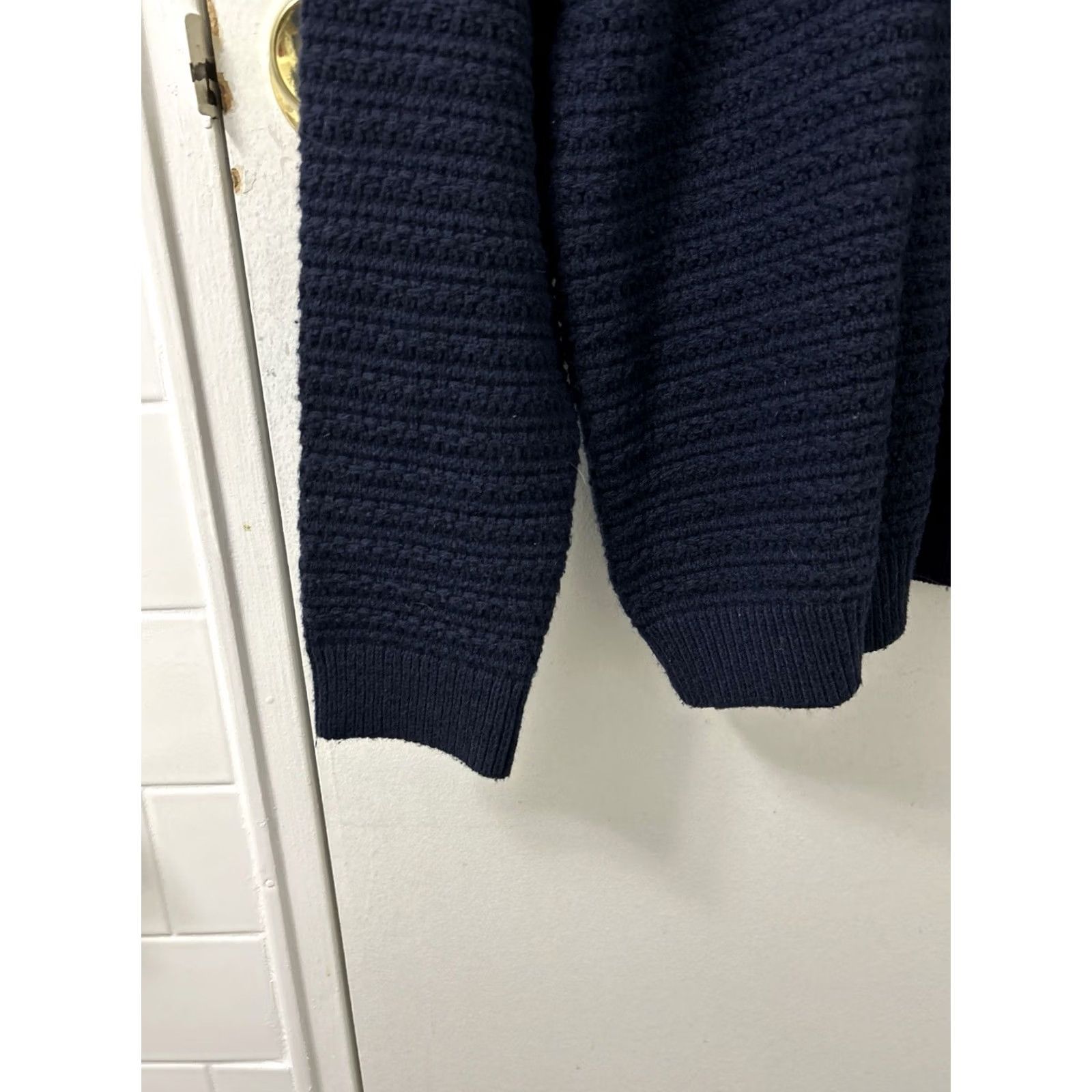 FatFace Fat Face Sweater Mens L Blue Wool Lanihill Texture Crewneck NWT Knit Pullover Casual Vintage: No, Designer Theme Size US L / EU 52-54 / 3 - 6 Thumbnail