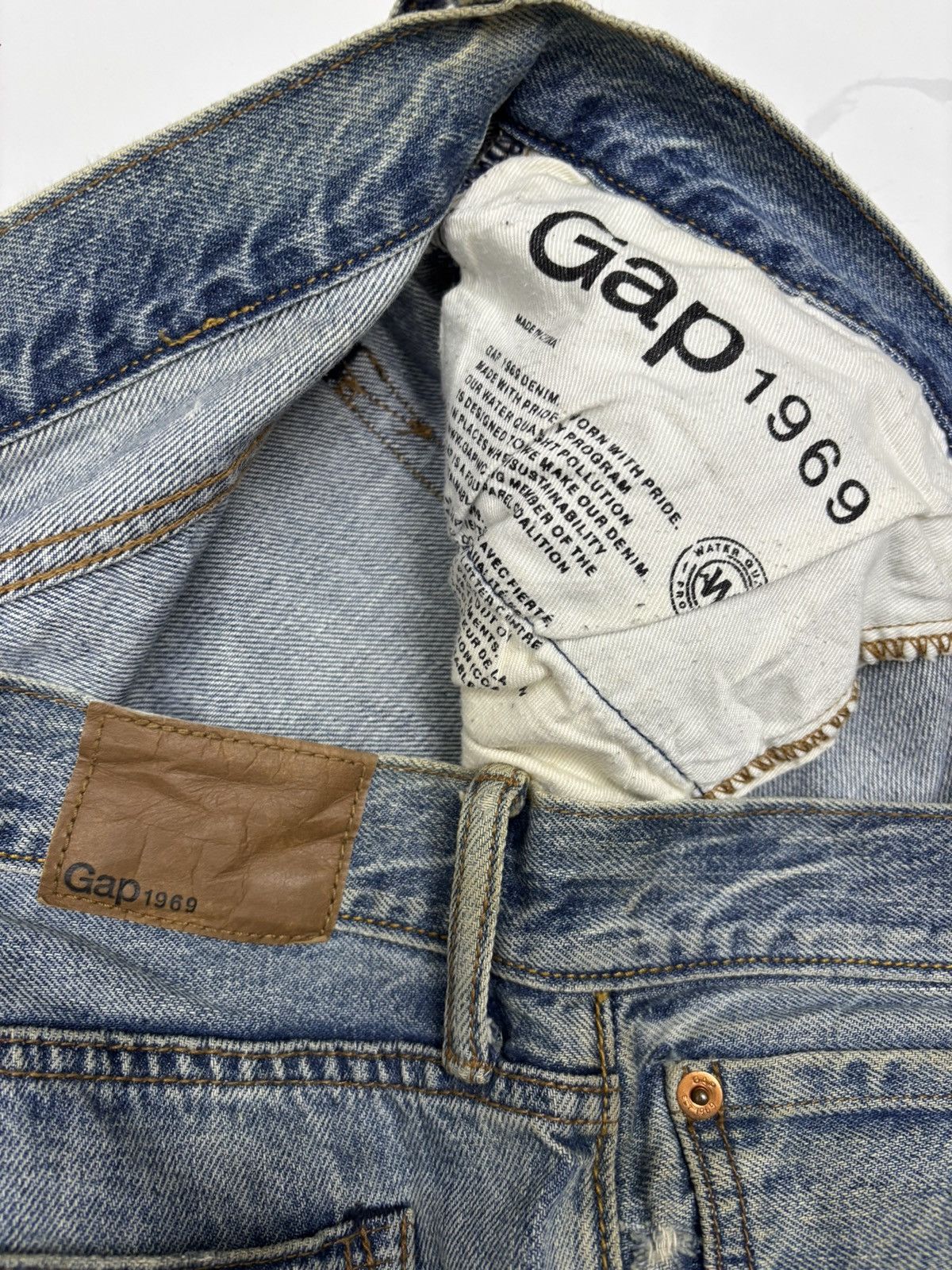 Kapital VINTAGE GAP PATCHWORK DISTRESSED DENIM JEANS Size US 35 - 11 Thumbnail