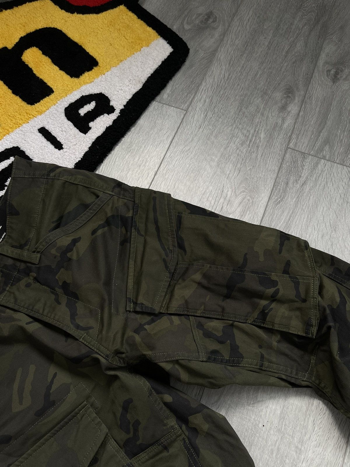 G-Star × Vintage G-Star Raw Cargo Pants Streetwear Japanese Brand Camo Size US 29 - 4 Thumbnail