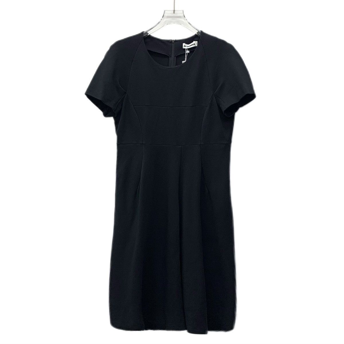 Jil Sander Jil Sander Black Crew Neck Short Sleeve Dress K26WX Size S / US 4 / IT 40 - 1 Thumbnail