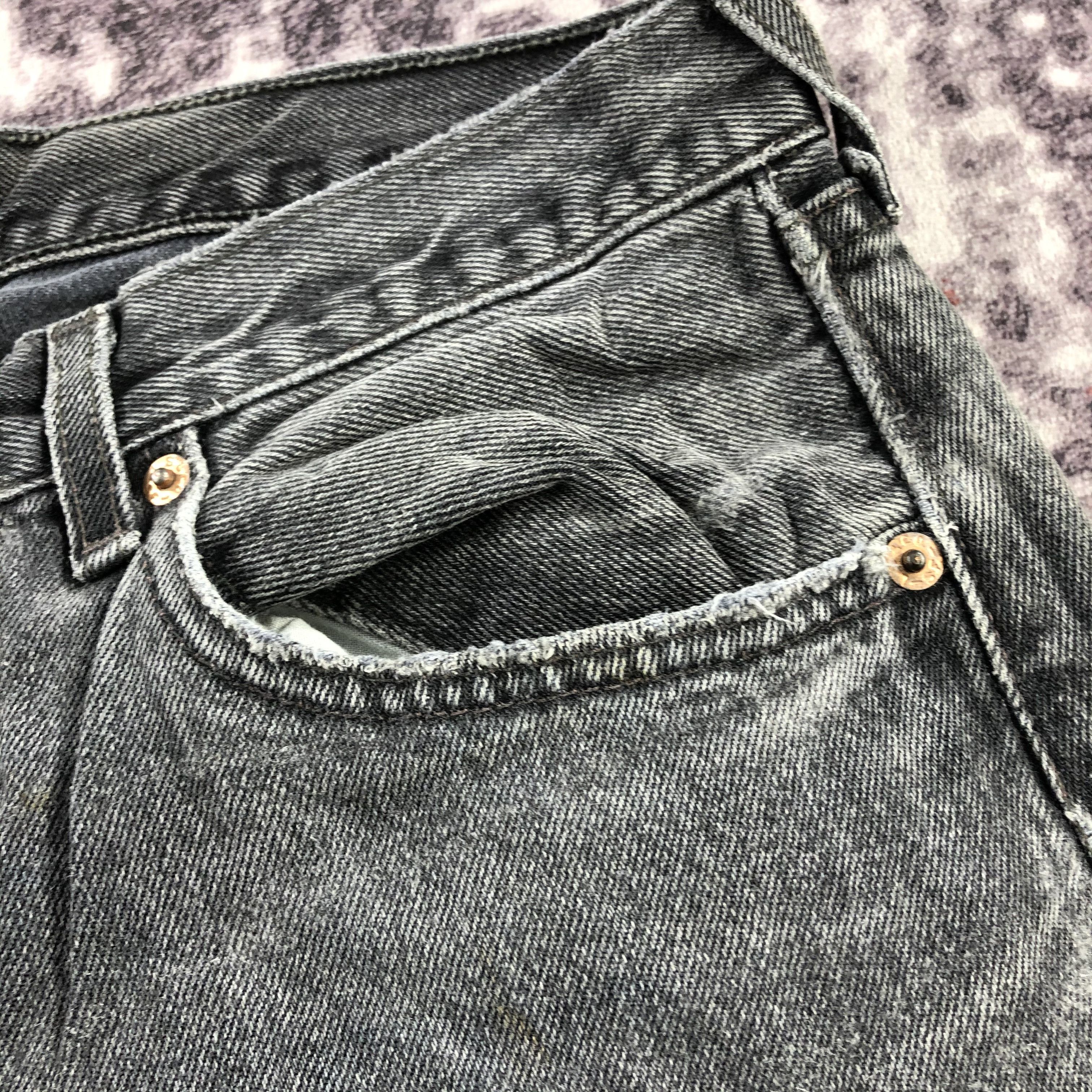 Levi's Vintage Faded Black Levis 501 Jeans-JM3040 Size US 32 / EU 48 - 12 Thumbnail