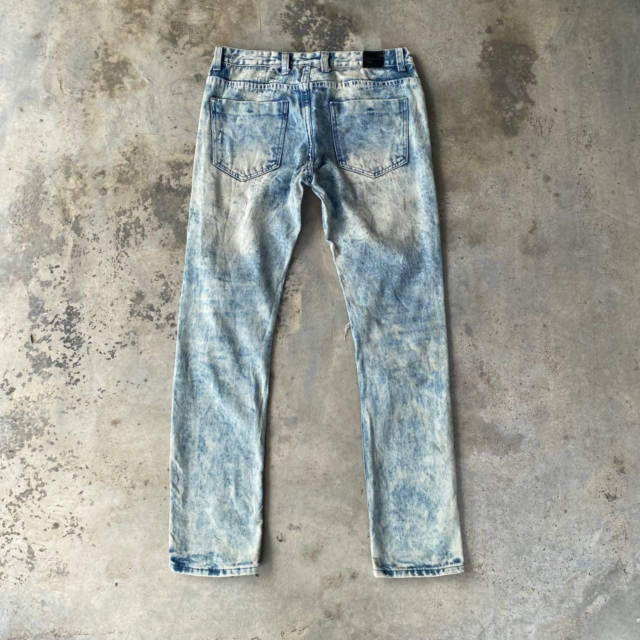 Japanese Brand Trillenation Heavy Distressed Jeans Shredded Punk Aesthetic Size US 32 / EU 48 - 6 Thumbnail