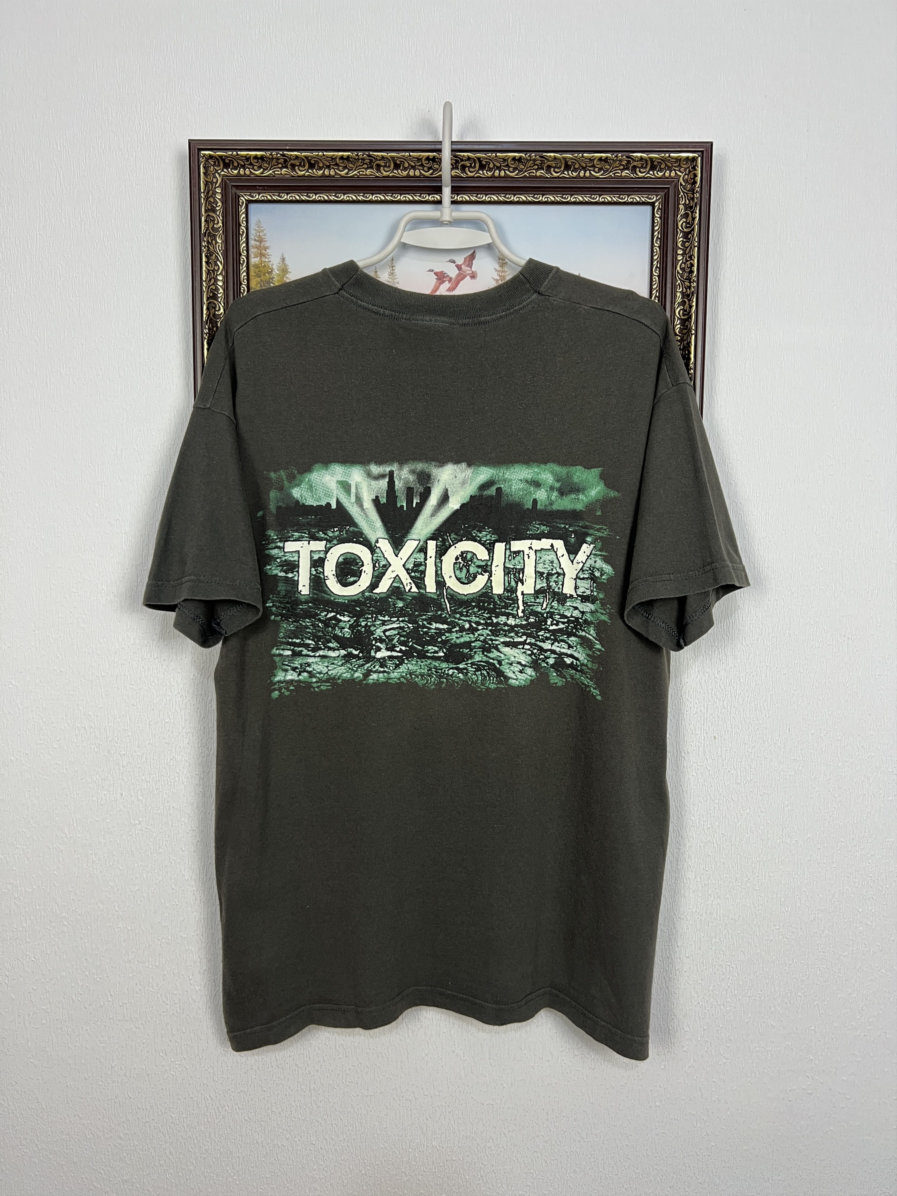 Vintage Vintage SOAD System Of A Down Toxicity Over Print Shirt Size US M / EU 48-50 / 2 - 7 Thumbnail