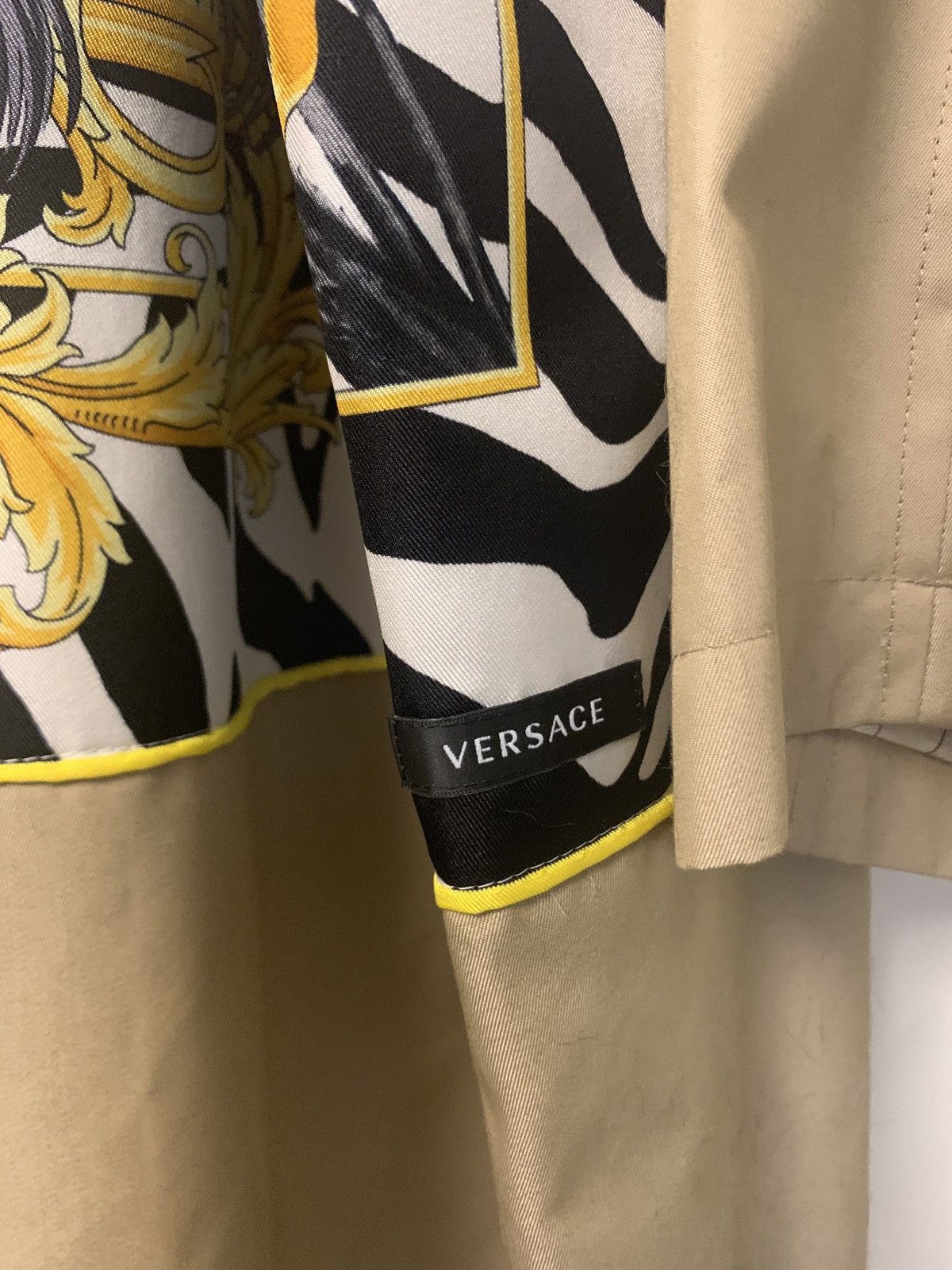 Junya Watanabe Versace collab trench | Grailed