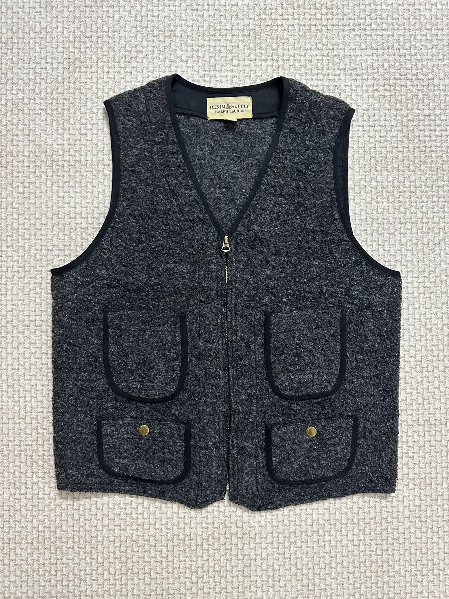 Denim & Supply Ralph Lauren Ralph Lauren RL DS Denim Supply Wool Vest Size US S / EU 44-46 / 1 - 1 Thumbnail