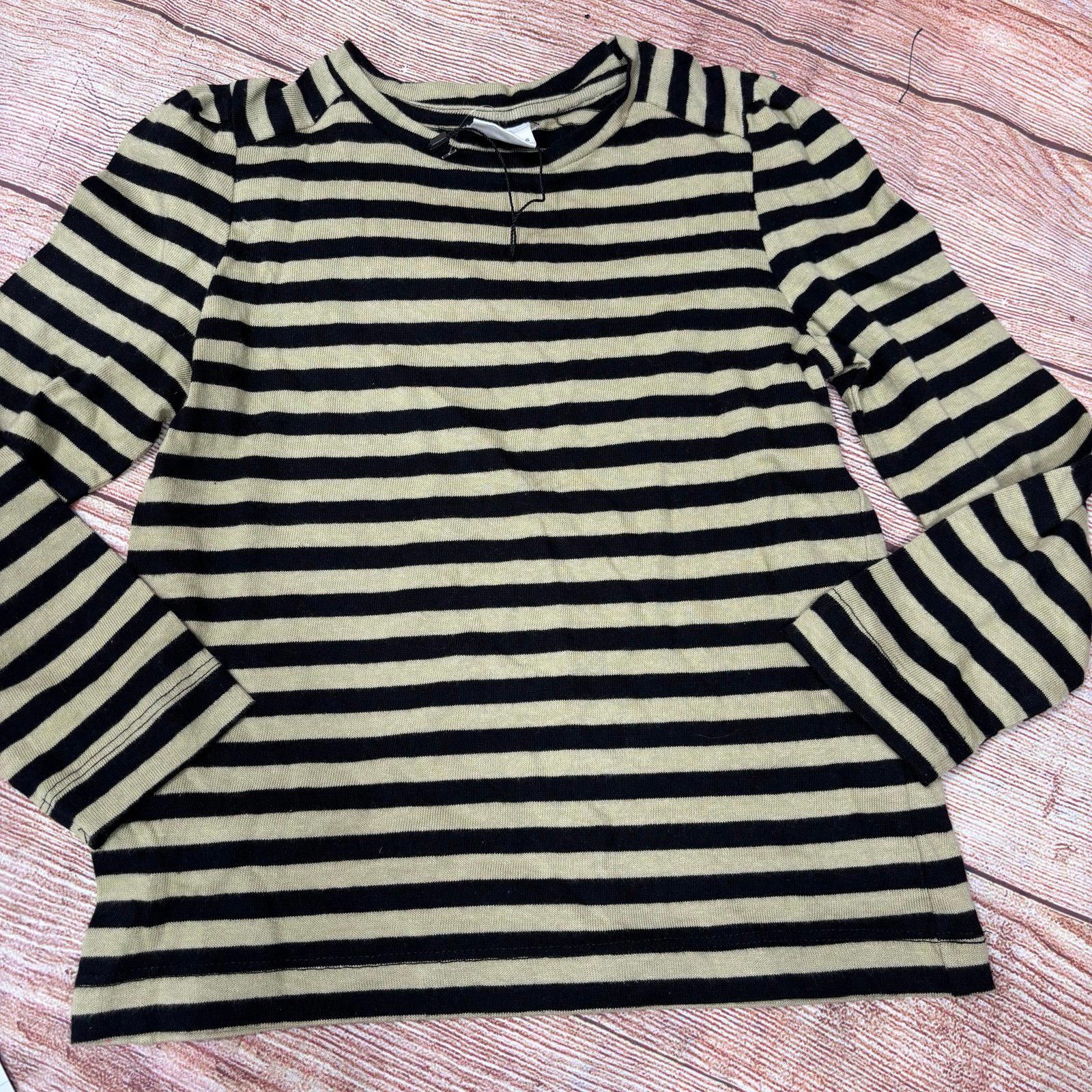 Zara Zara Girls Striped Long Sleeve Top Size 6 NWOT Size S / US 4 / IT 40 - 1 Thumbnail