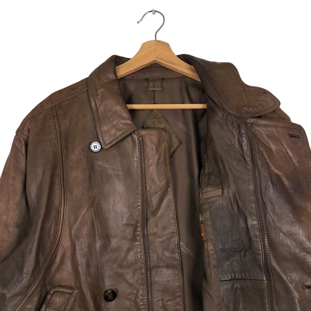 Lancel 🔥VINTAGE BIKER LEATHER JACKET LANCEL PARIS Size US M / EU 48-50 / 2 - 14 Thumbnail