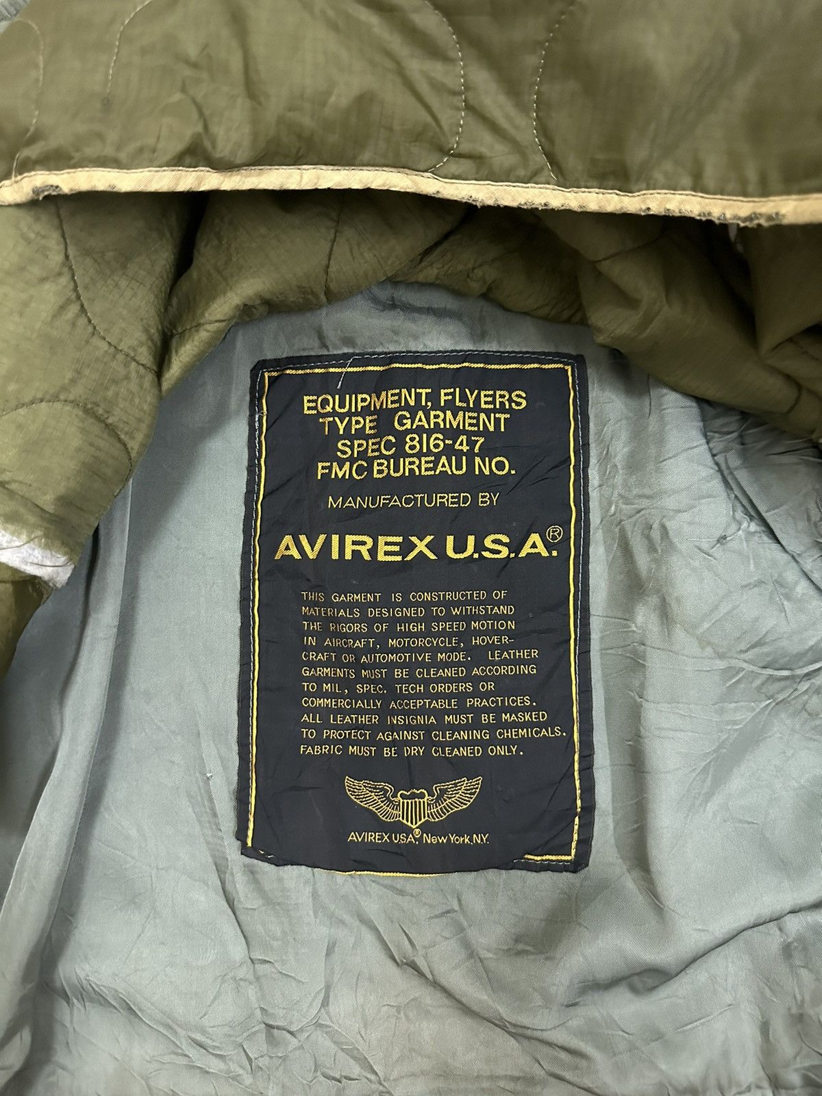 Avirex × Vintage 💥RARE💥 Vintage MA-1 Bomber Jacket Size US M / EU 48-50 / 2 - 14 Thumbnail