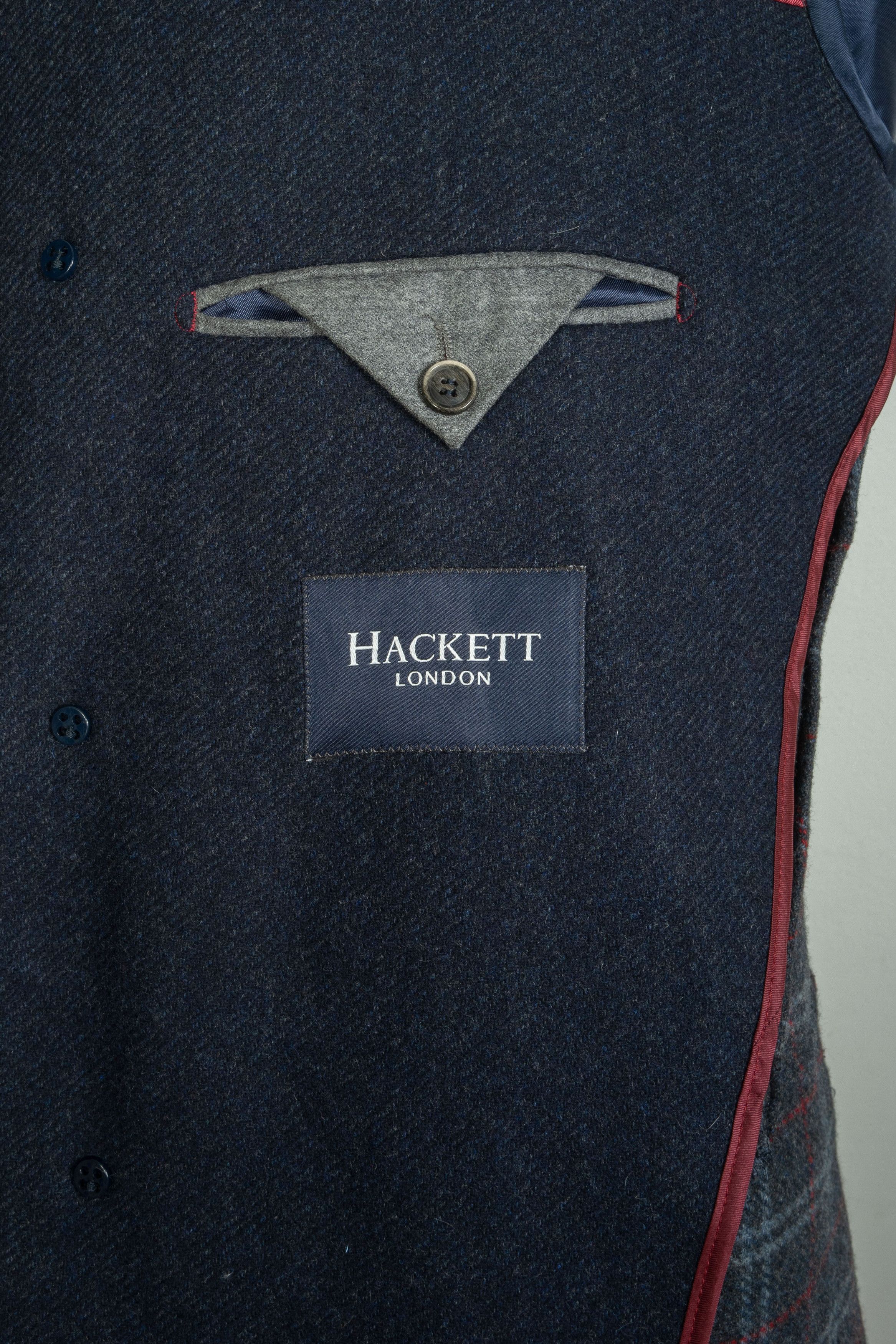Hackett Hackett London Wool Navy Blue Coat Size US M / EU 48-50 / 2 - 10 Thumbnail