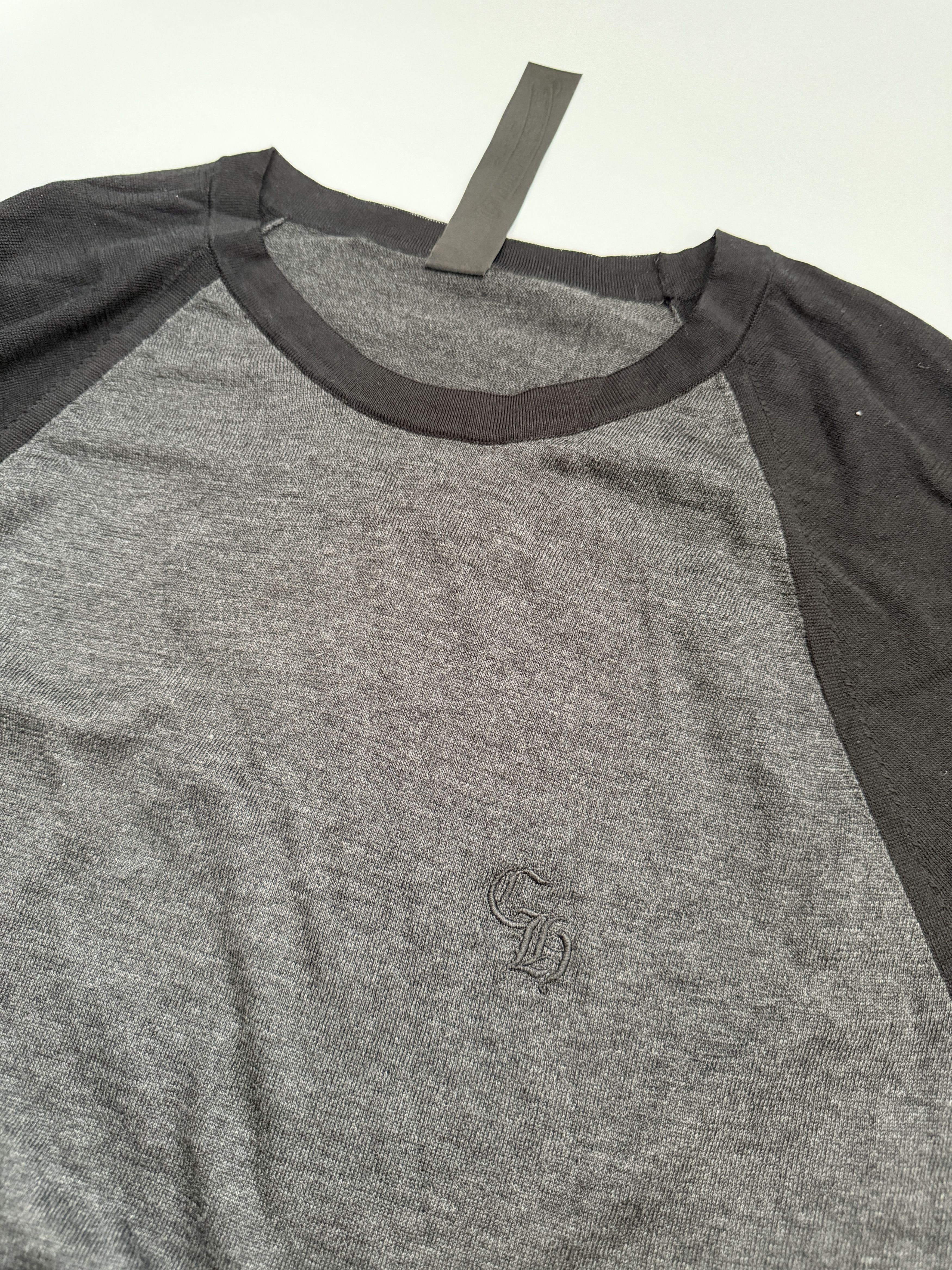 Chrome Hearts Silk Blend Cross Patch Long Sleeve Raglan T-Shirt Size US L / EU 52-54 / 3 - 8 Thumbnail