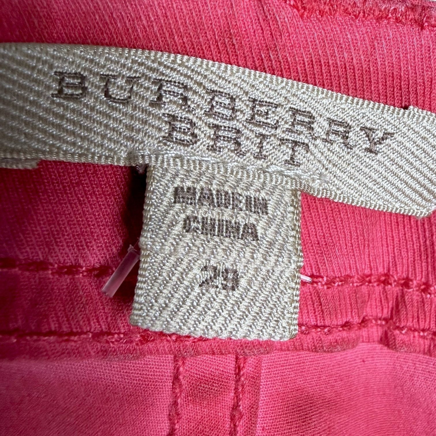 Burberry Burberry Brit Women's Skinny Crop Pink Jeans W29 $425 retail Size 29" - 5 Thumbnail