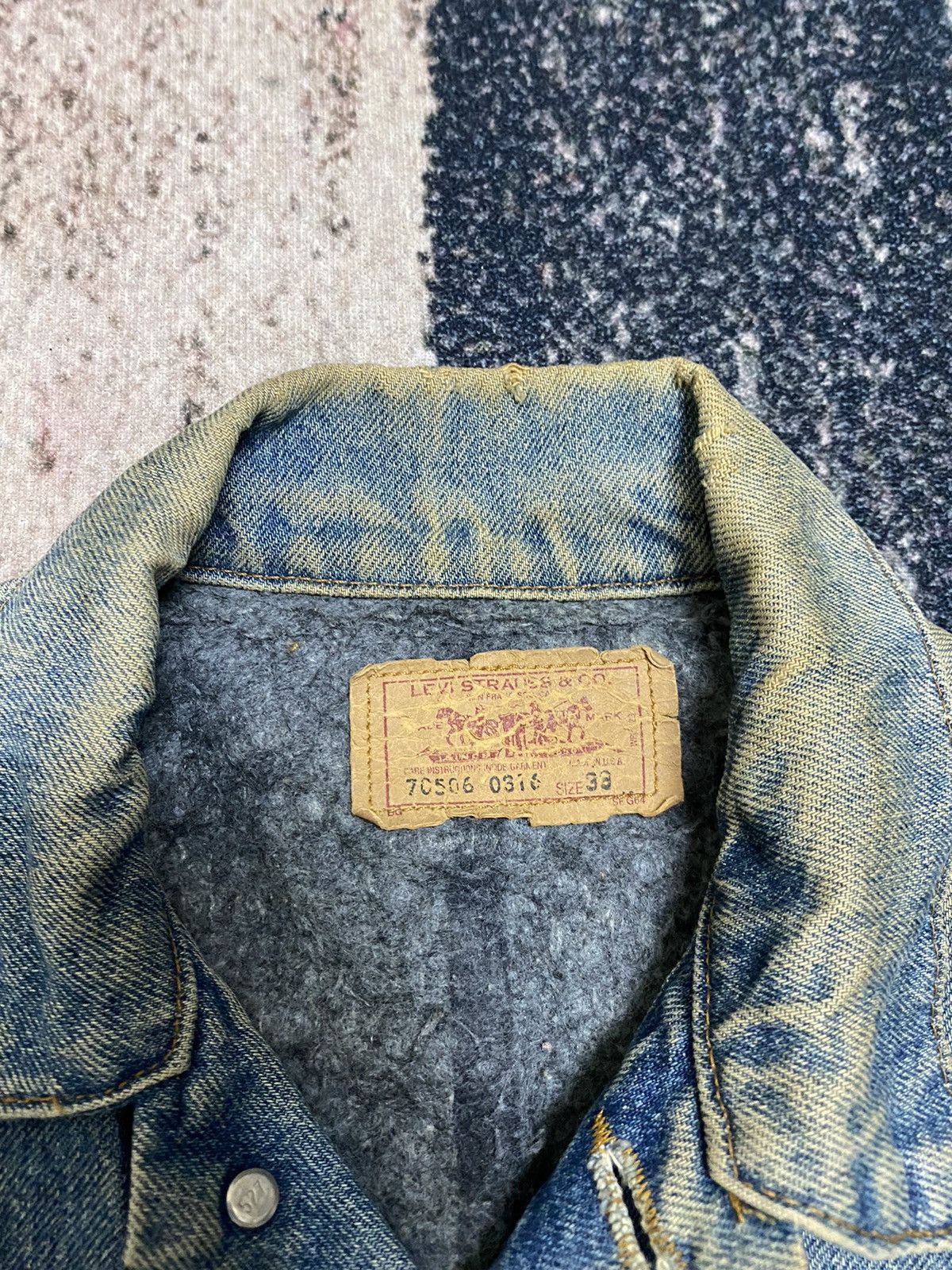 Levi's Vintage Clothing Vintage 80s Levi’s Sherpa Trucker Distressed Jacket Size US M / EU 48-50 / 2 - 15 Thumbnail