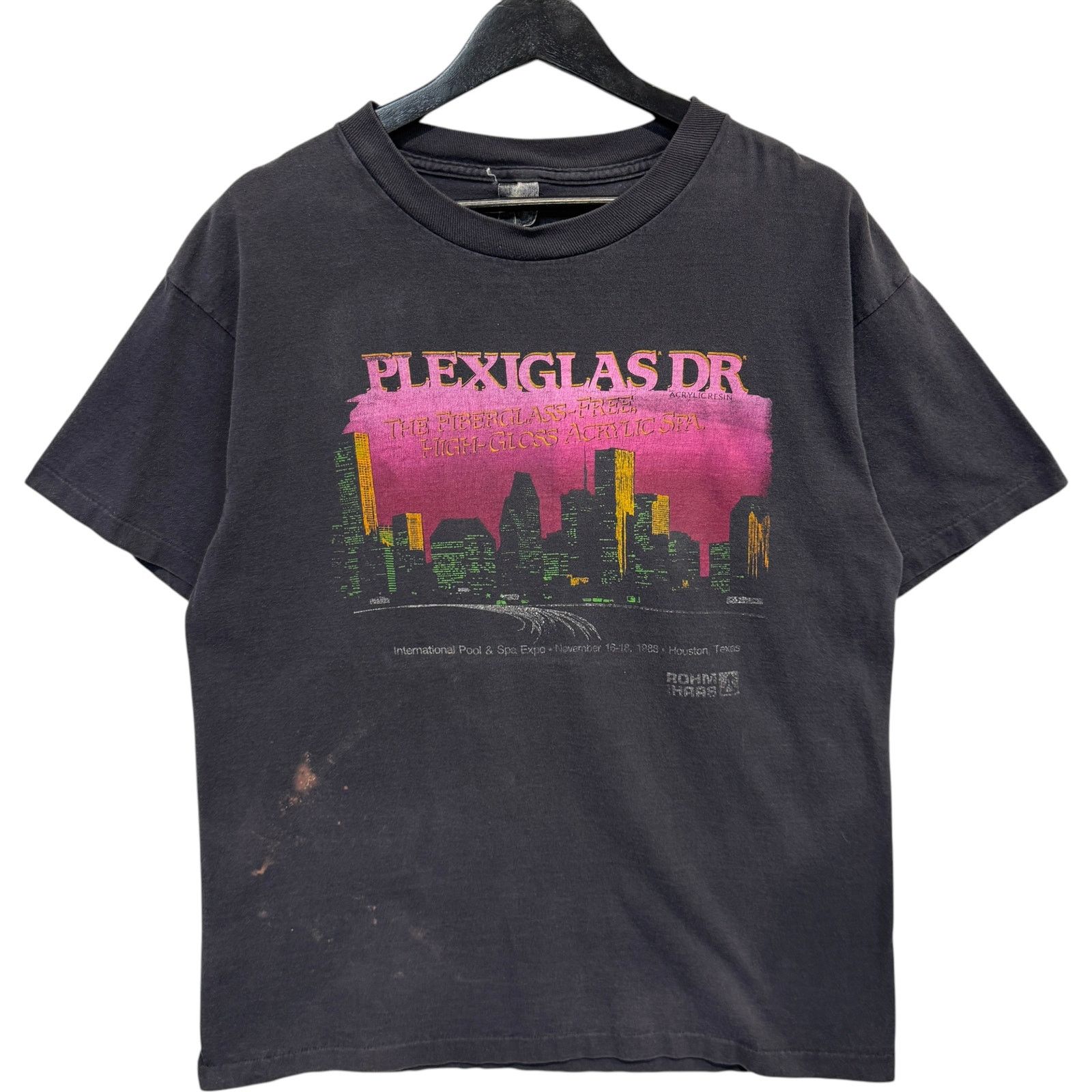 Anvil Vintage "Plexiglas Dr" Houston Texas Souvenir Tee 1988 XL Size US XL / EU 56 / 4 - 1 Thumbnail