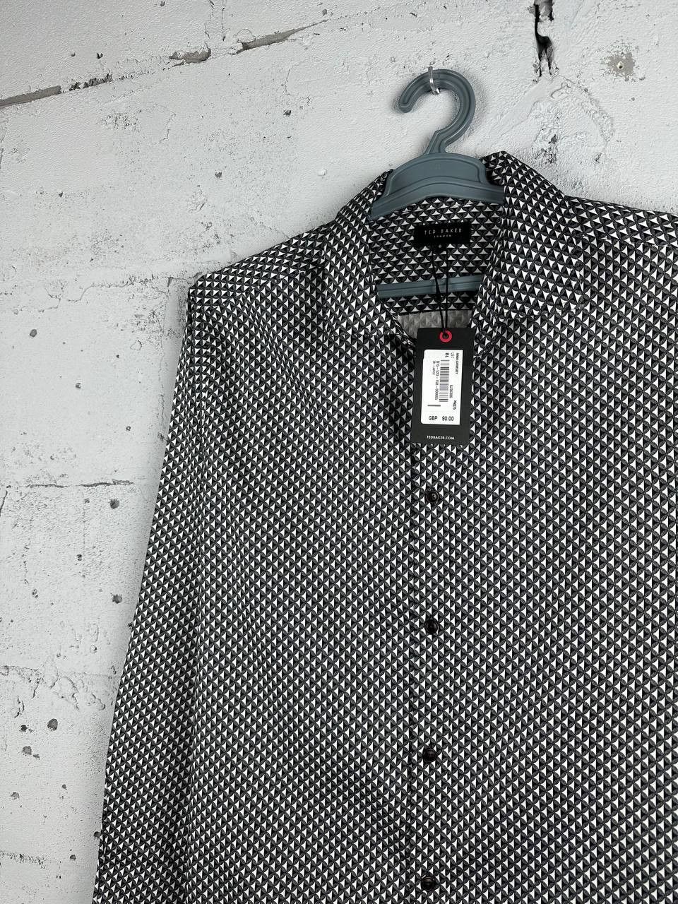 Ted Baker NEW TED BAKER Long Sleeve Men's Shirt Graphic Print Size US XL / EU 56 / 4 - 3 Thumbnail