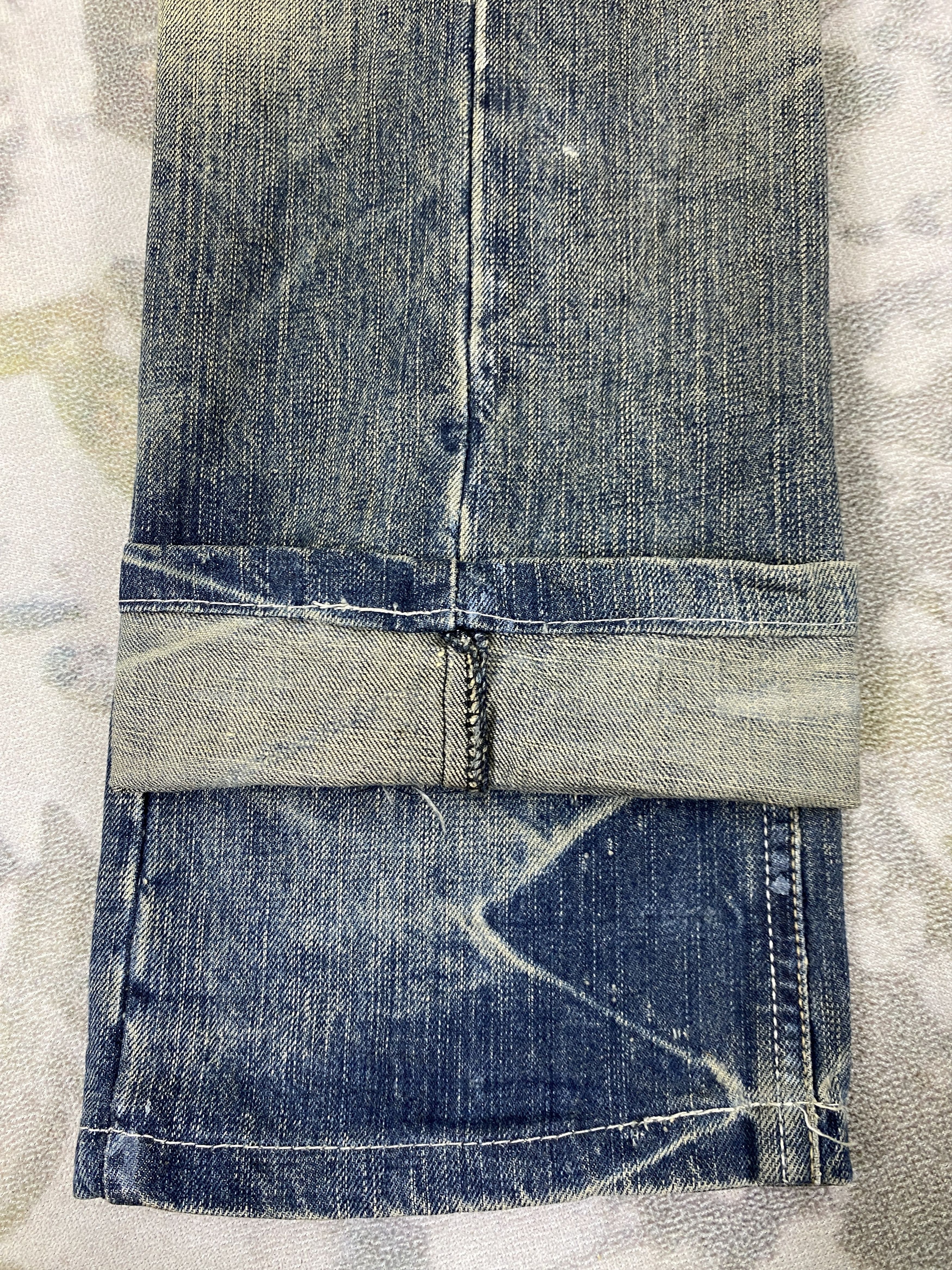 Japanese Brand Vintage Japanese Distressed Jeans 31x30.5 Denim- JN3808 Size US 31 - 10 Thumbnail