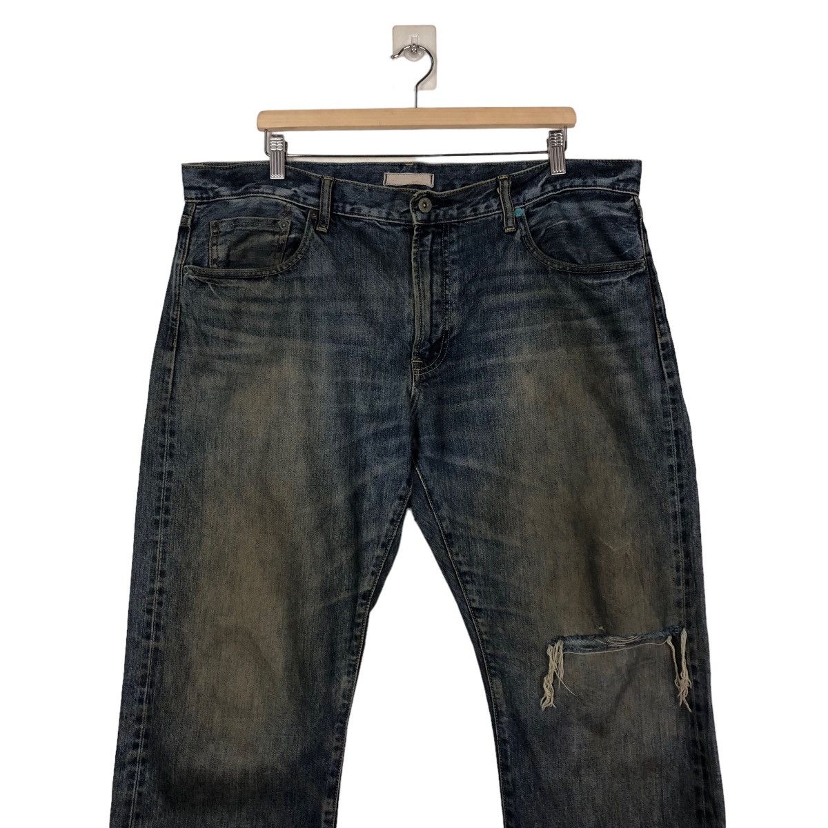 Japanese Brand 🔥Vintage Denim Jeans Uniqlo Japan Issey Miyake Size US 40 / EU 56 - 4 Thumbnail