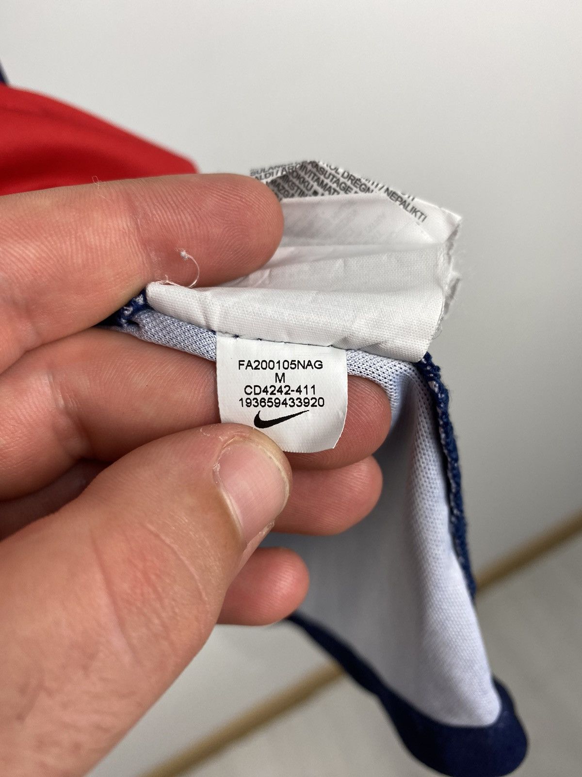 Nike PSG 2020 2021 #7 Mbappé Nike Football Jersey Juventus Real Size US M / EU 48-50 / 2 - 16 Thumbnail