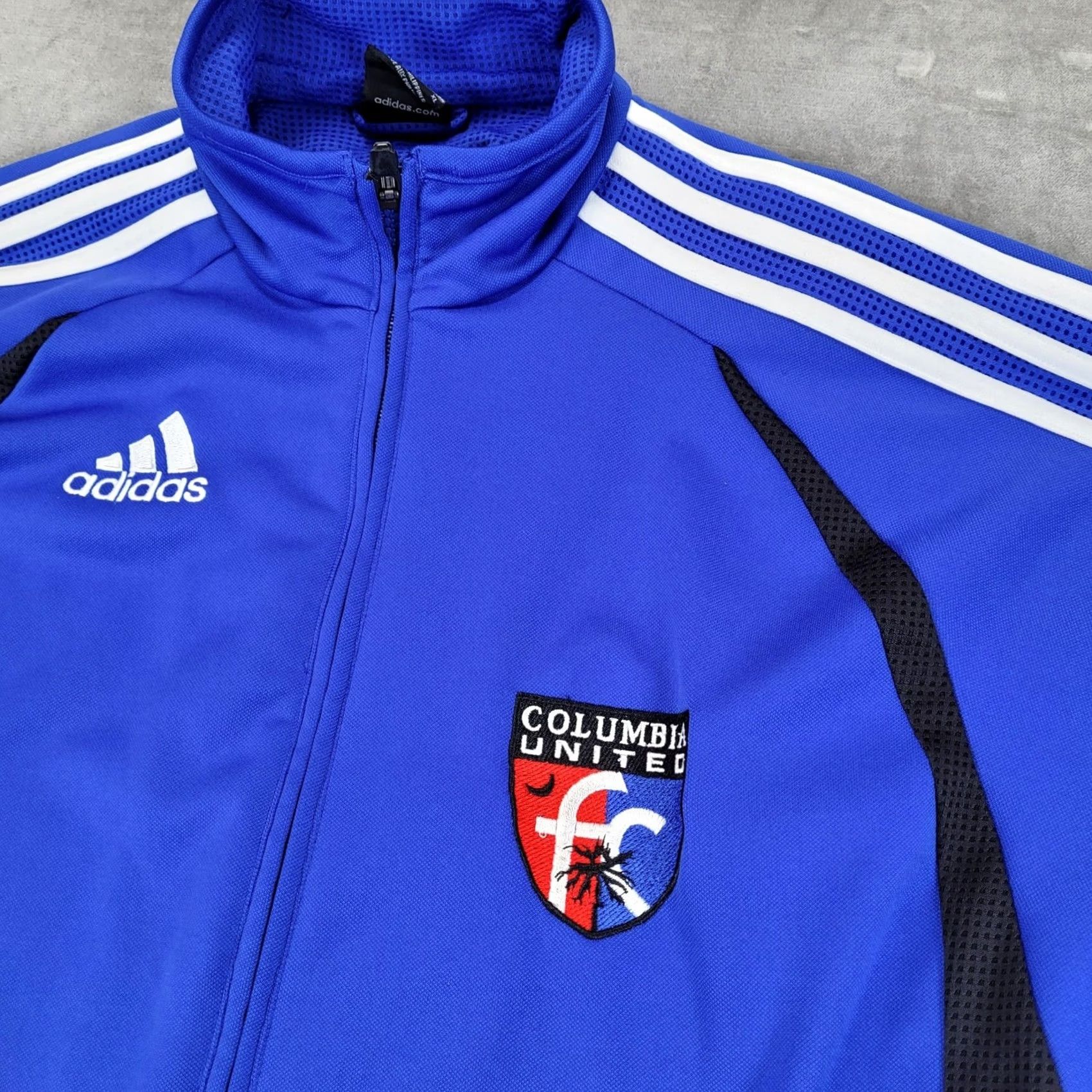 Adidas VINTAGE Adidas Columbia United FC Track Jacket Mens XL Soccer Full Zip ClimaCool Size US XL / EU 56 / 4 - 6 Thumbnail