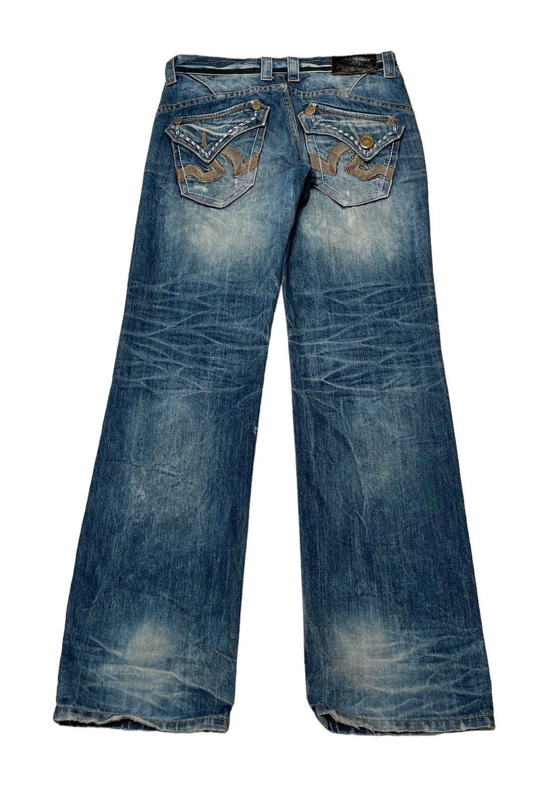 Japanese Brand × Vintage Vintage Japanese Brand Red Pepper Distressed Jeans 2000s Size US 31 - 2 Thumbnail