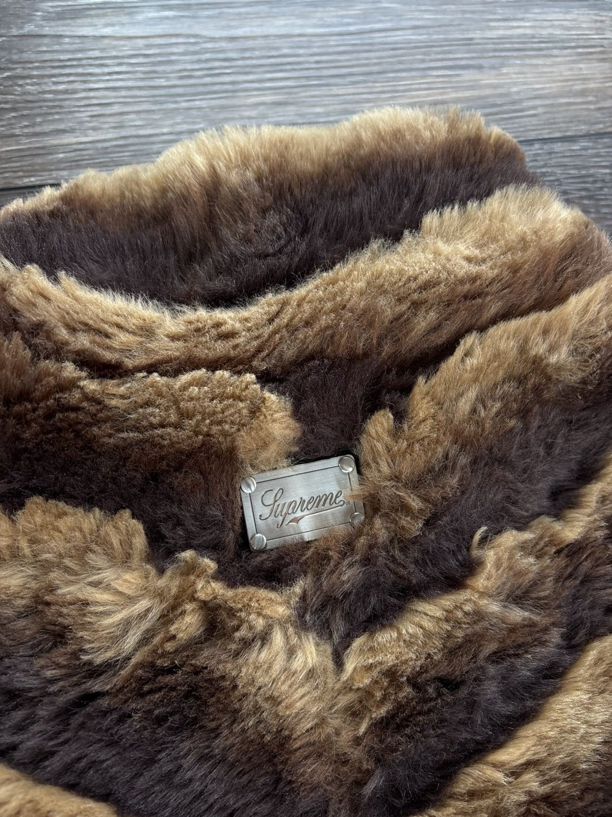 Supreme Supreme Faux Fur Jacket SS24 Brown Size US XL / EU 56 / 4 - 5 Thumbnail