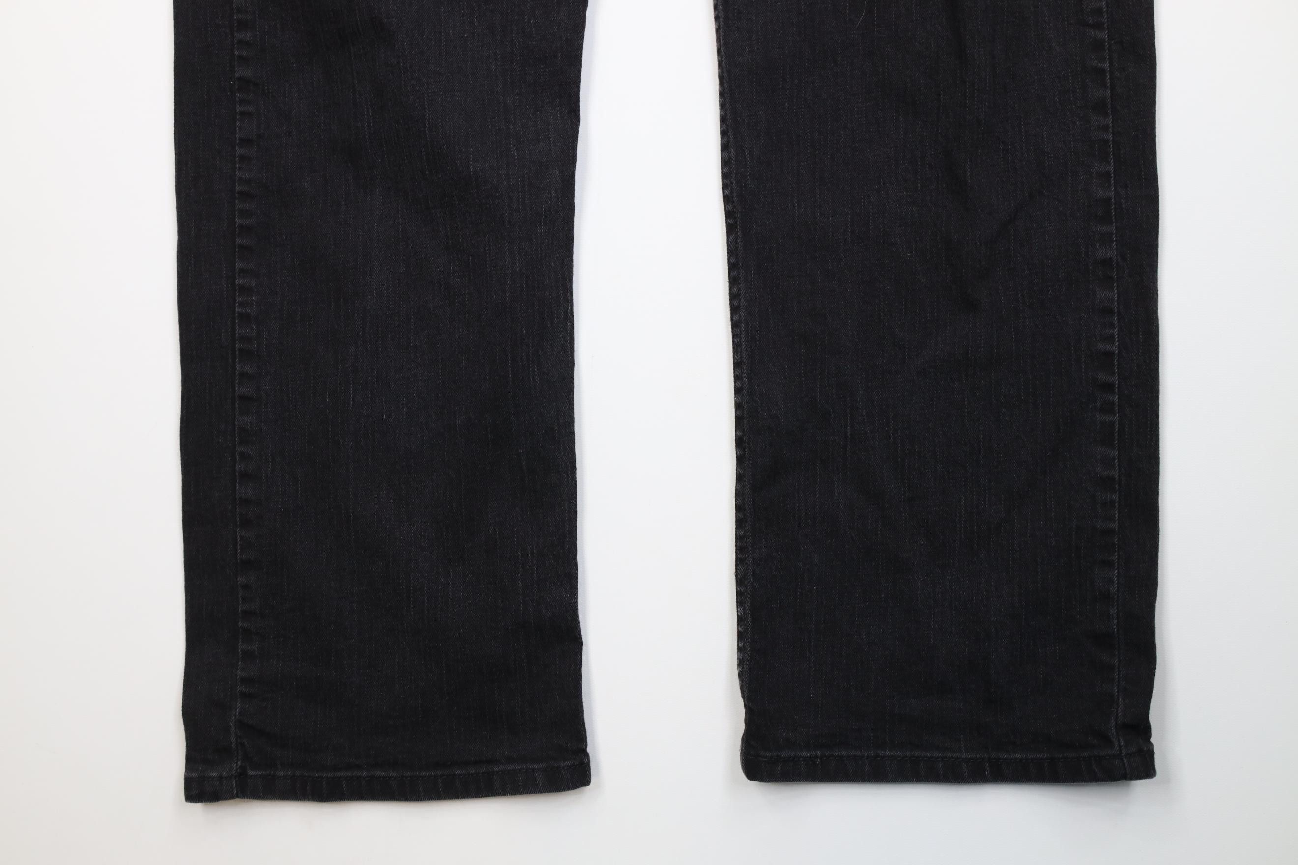 Levi's Vintage Y2K Levis 569 Straight Wide Leg Denim Jeans Black Size US 36 / EU 52 - 4 Thumbnail