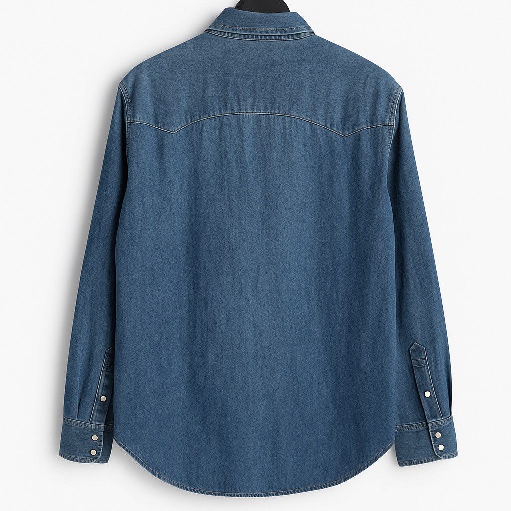 Levi's Vintage Levi’s Denim Shirt - Men’s Western Pearl Snap Button Size US L / EU 52-54 / 3 - 2 Thumbnail