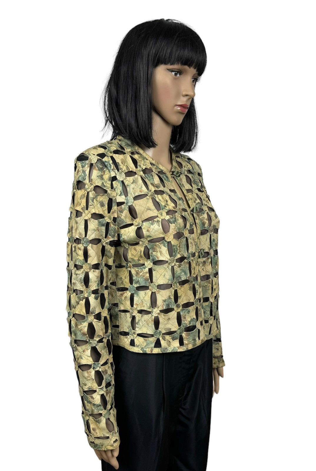 Designer × Genuine Leather Morgana Exclusive Genuine Leather Perforated Jacket size M Size M / US 6-8 / IT 42-44 - 6 Thumbnail