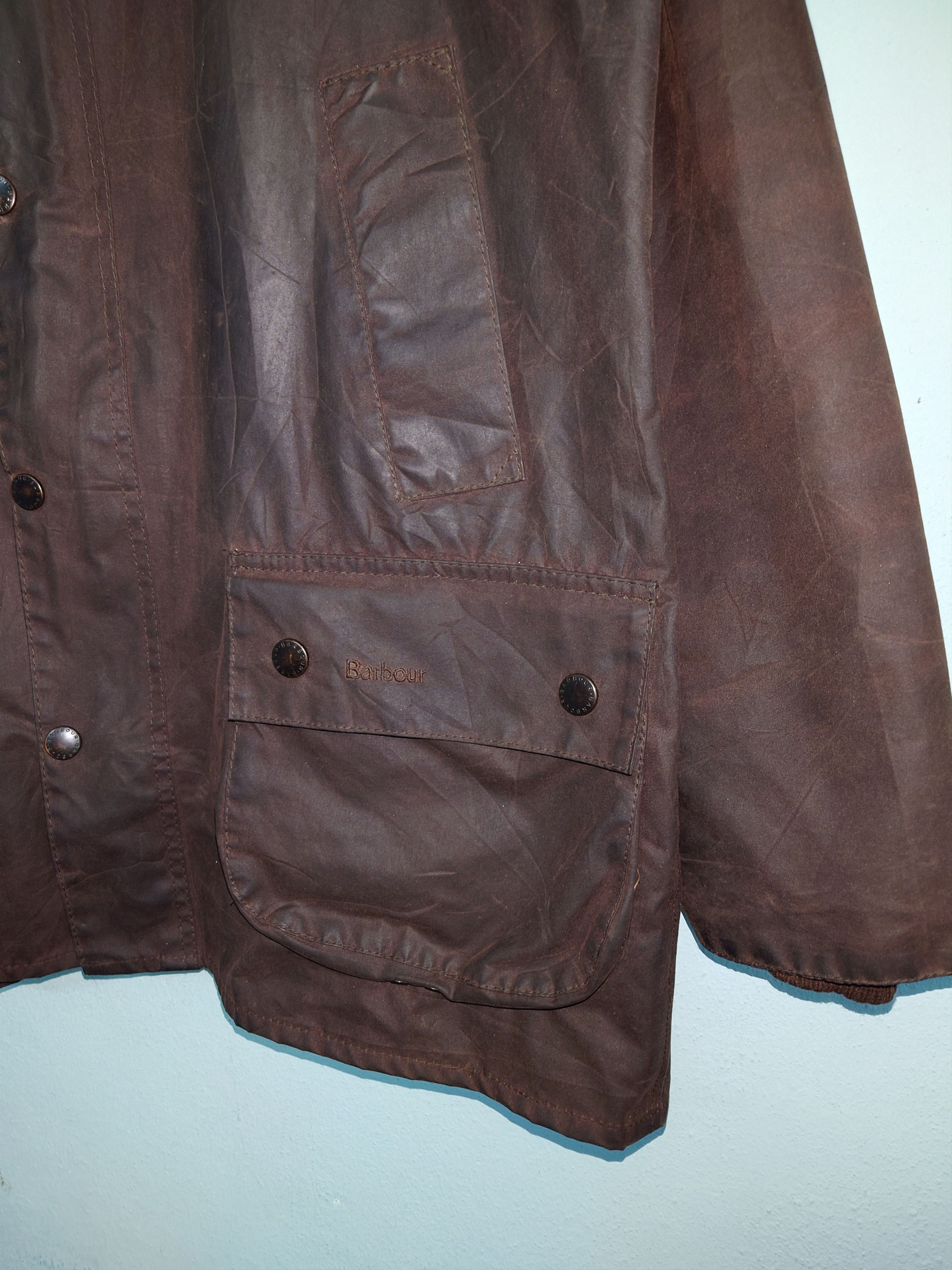 Barbour Authentic Barbour Bedale Waxed Jacket Rustic Brown Size US L / EU 52-54 / 3 - 5 Thumbnail
